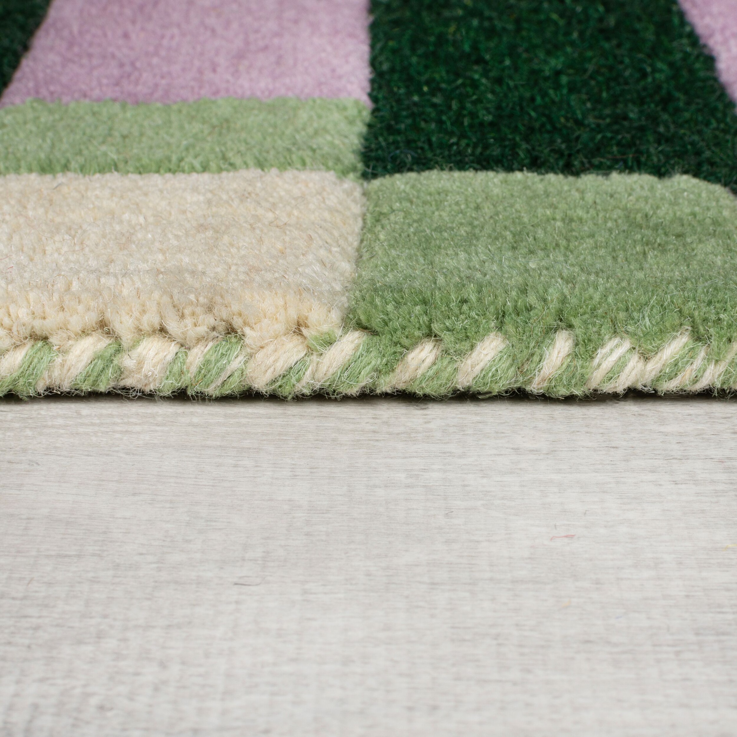 FLAIR RUGS Wollteppich »Kai Wool Border«, rechteckig, 10 mm Höhe, Kai Wool Border Läufer Teppich