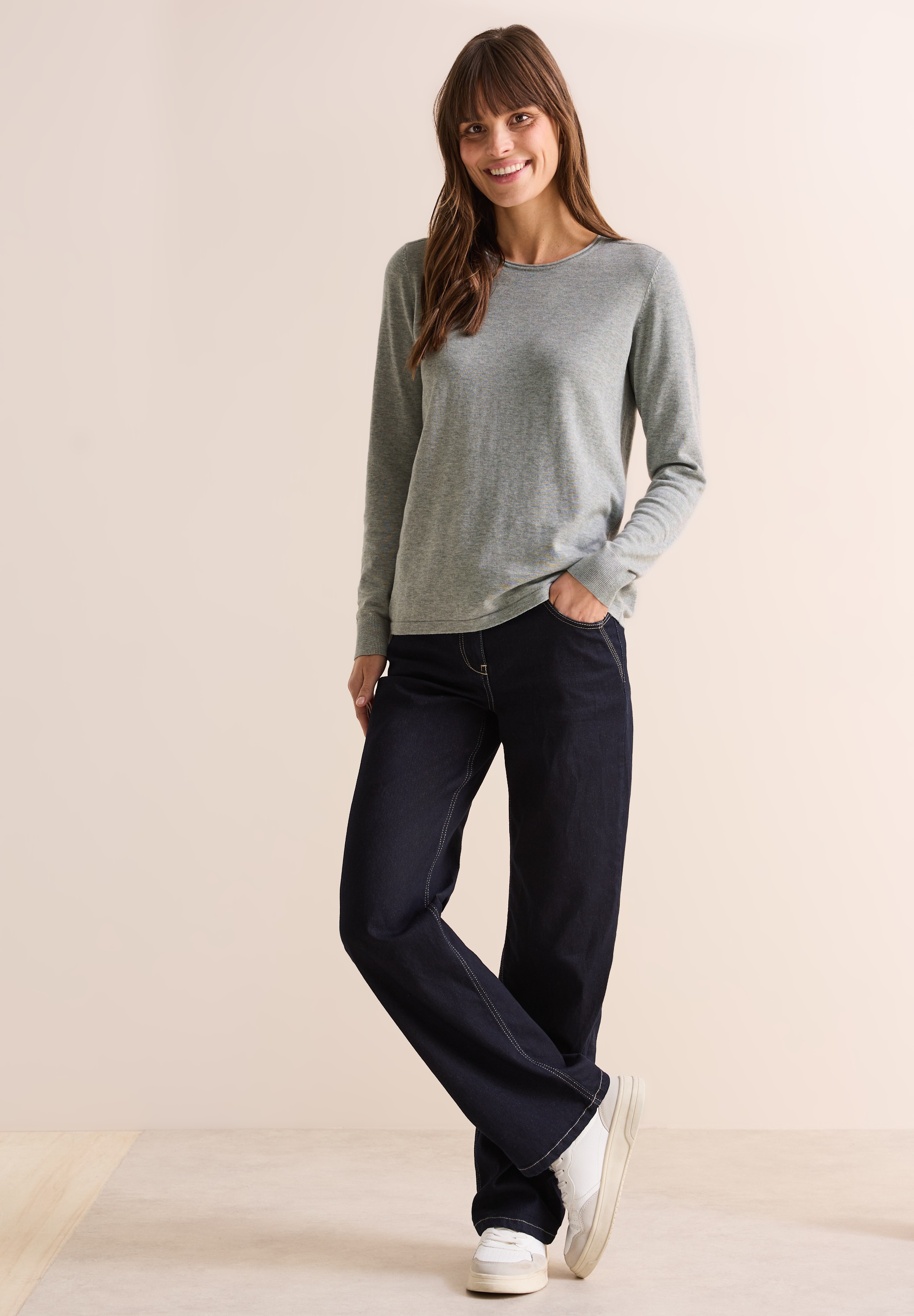 Cecil Strickpullover, im soften Baumwoll-Mix