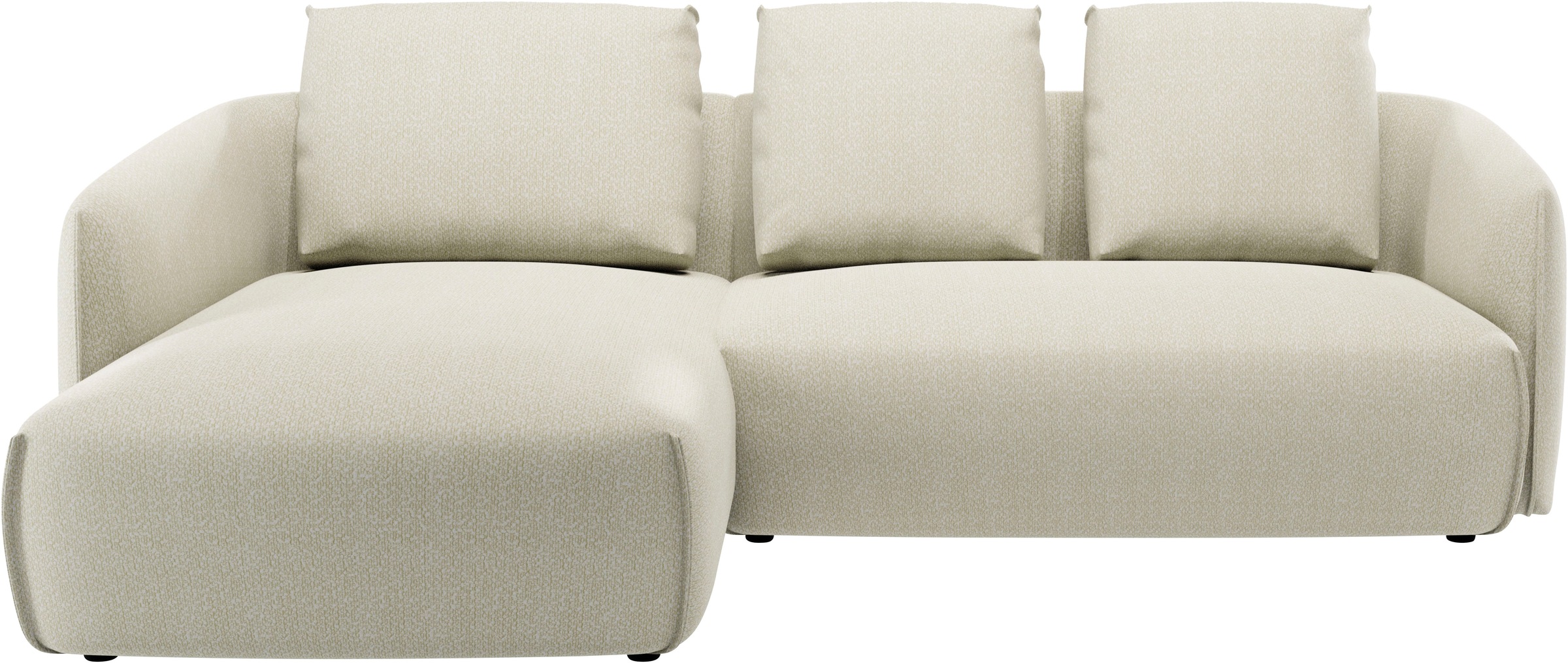 TRENDMANUFAKTUR Ecksofa "Shawn Designsofa mit elegant geschwungen Armlehnen günstig online kaufen