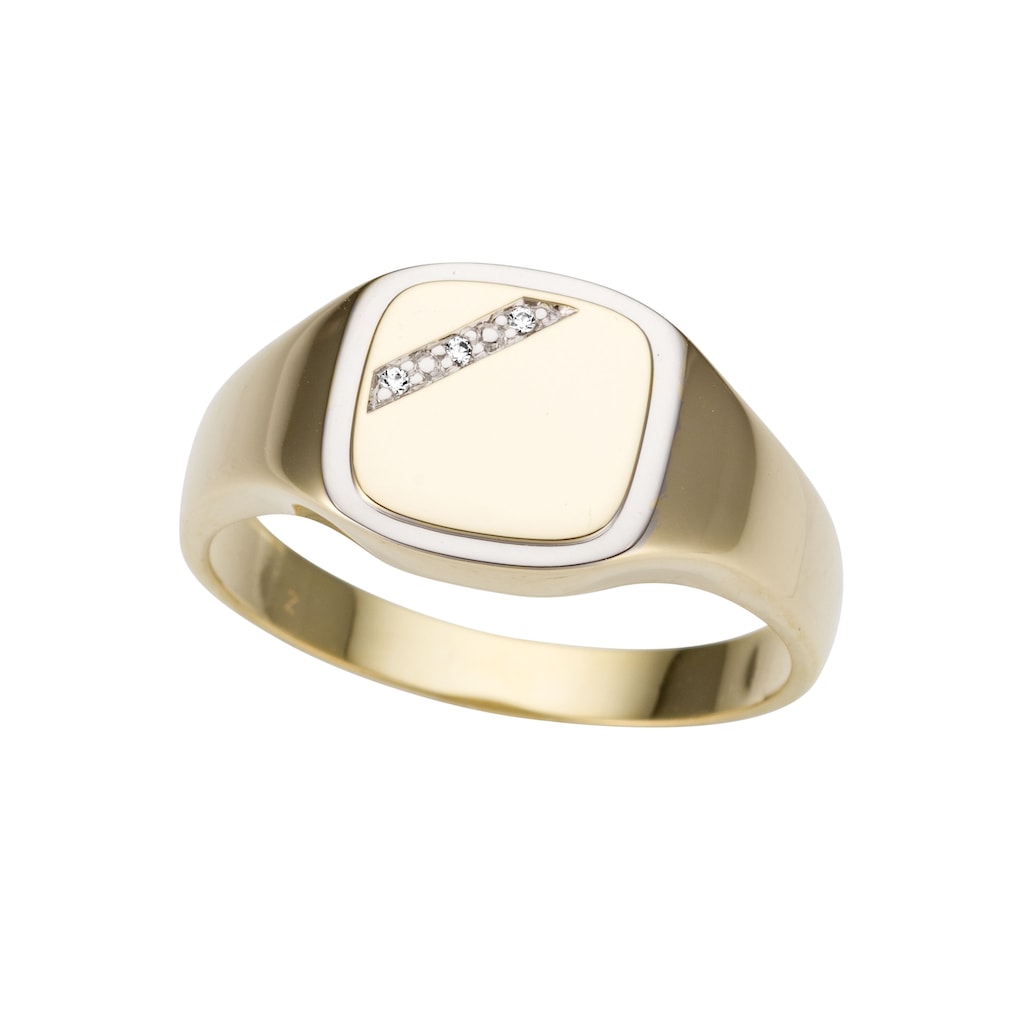 Firetti Siegelring »Schmuck Geschenk Gold 585 Herrenring Goldring«