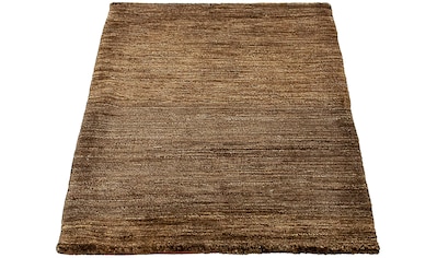 Wollteppich »Gabbeh - Indus - 92 x 66 cm - dunkelbraun«, rechteckig, Wohnzimmer,...