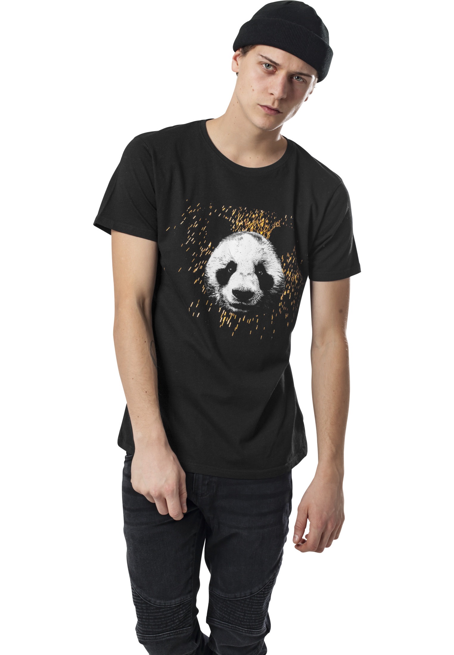 Merchcode Kurzarmshirt »Herren Desiigner Panda Tee«, (1 tlg.)