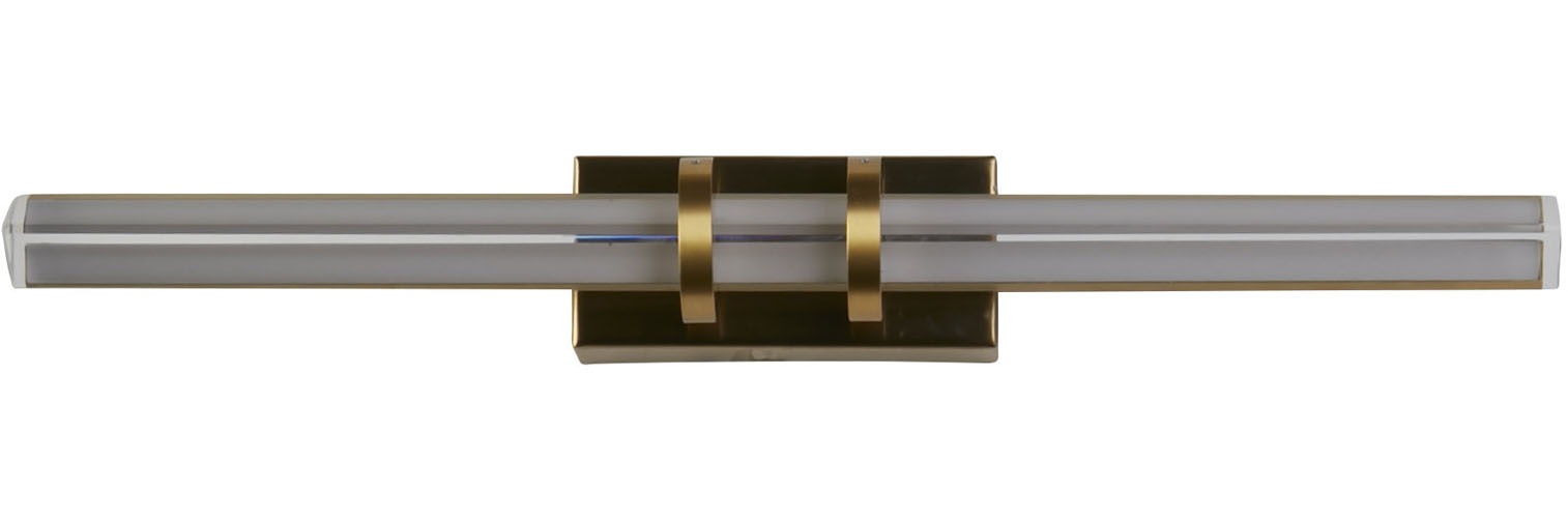 Searchlight LED Wandleuchte »Parma-LED-Wandleuchte, Satiniertes Messing und klares Glas« LED-Modul 1 Stk.