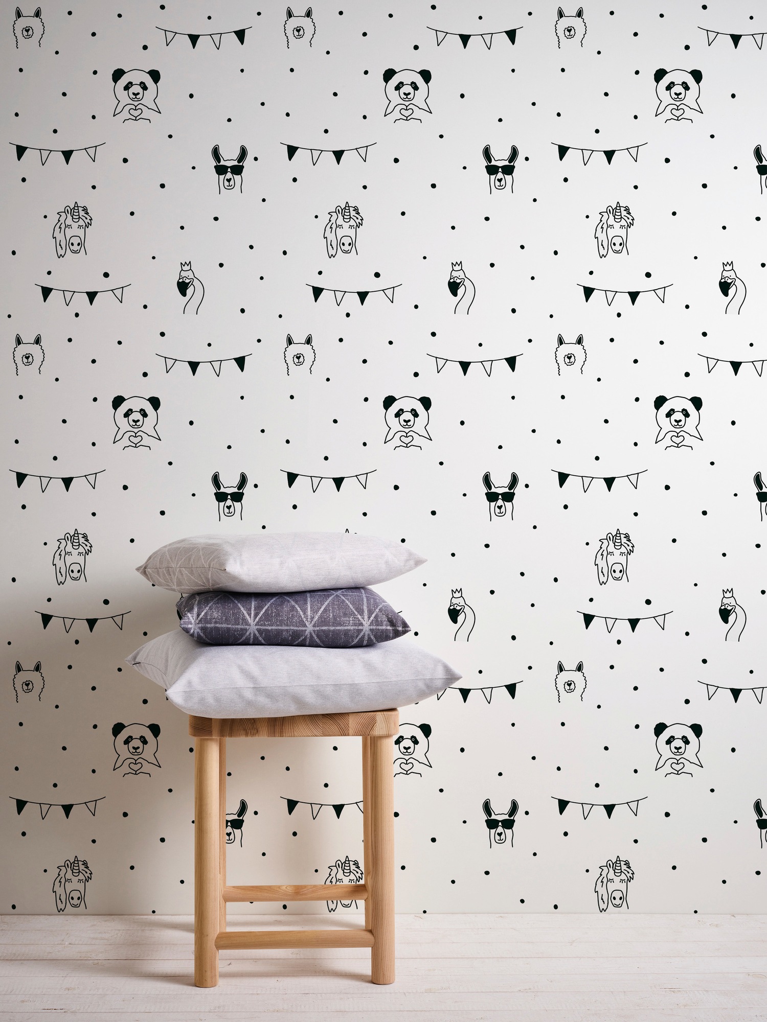 A.S. Création Vliestapete »Little Love«, Motiv-abstrakt-naturalistisch, Kindertapete Tapete Tier Tapeten Kinderzimmer Schlafzimmer Flur Design