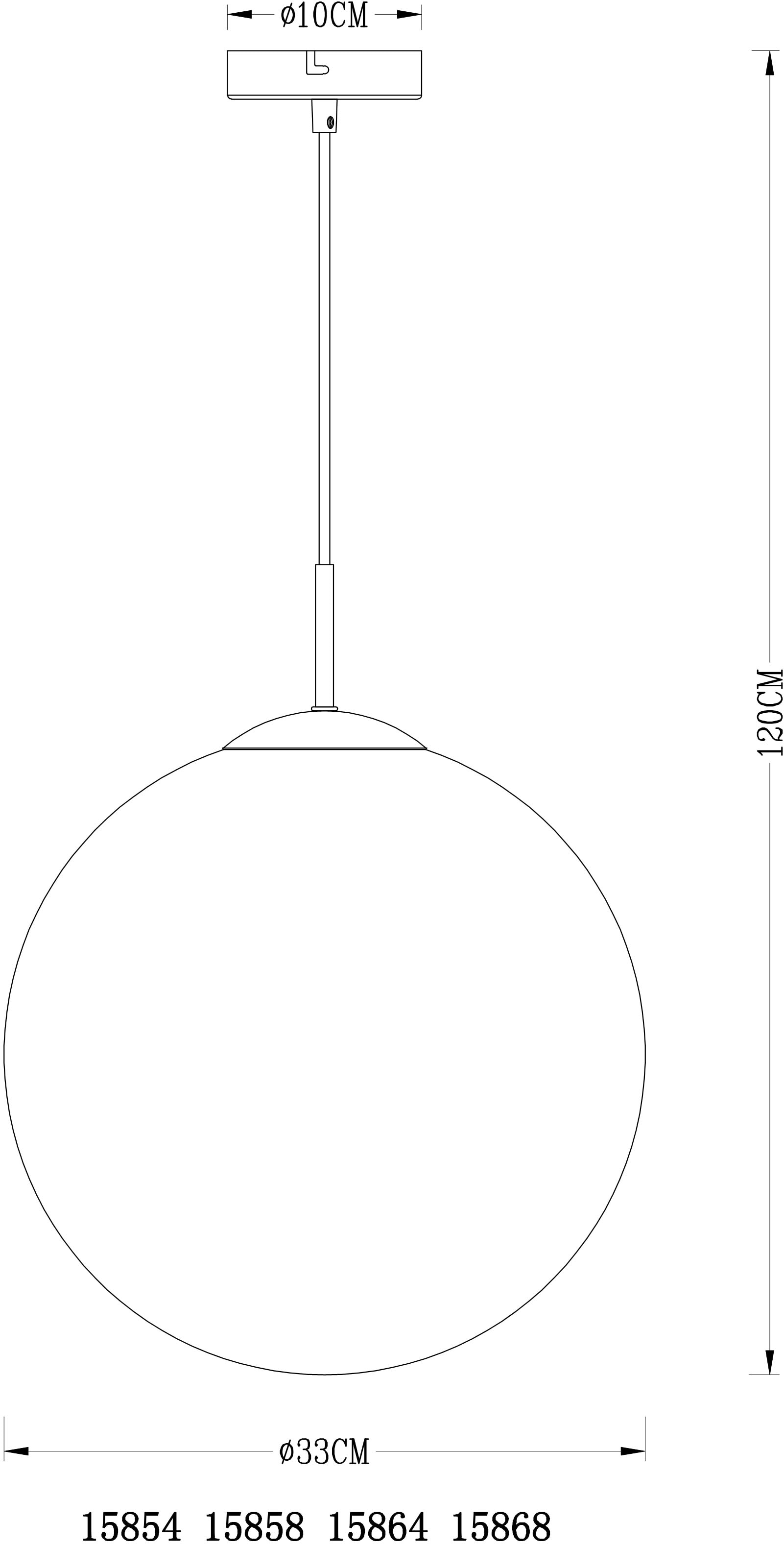 GLOBO LIGHTING Hängeleuchte »VARUS«, Leuchtmittel E27 | ohne Leuchtmittel, Hängelampe/Pendelleuchte/Esszimmer/Wohnzimmer/Esstisch
