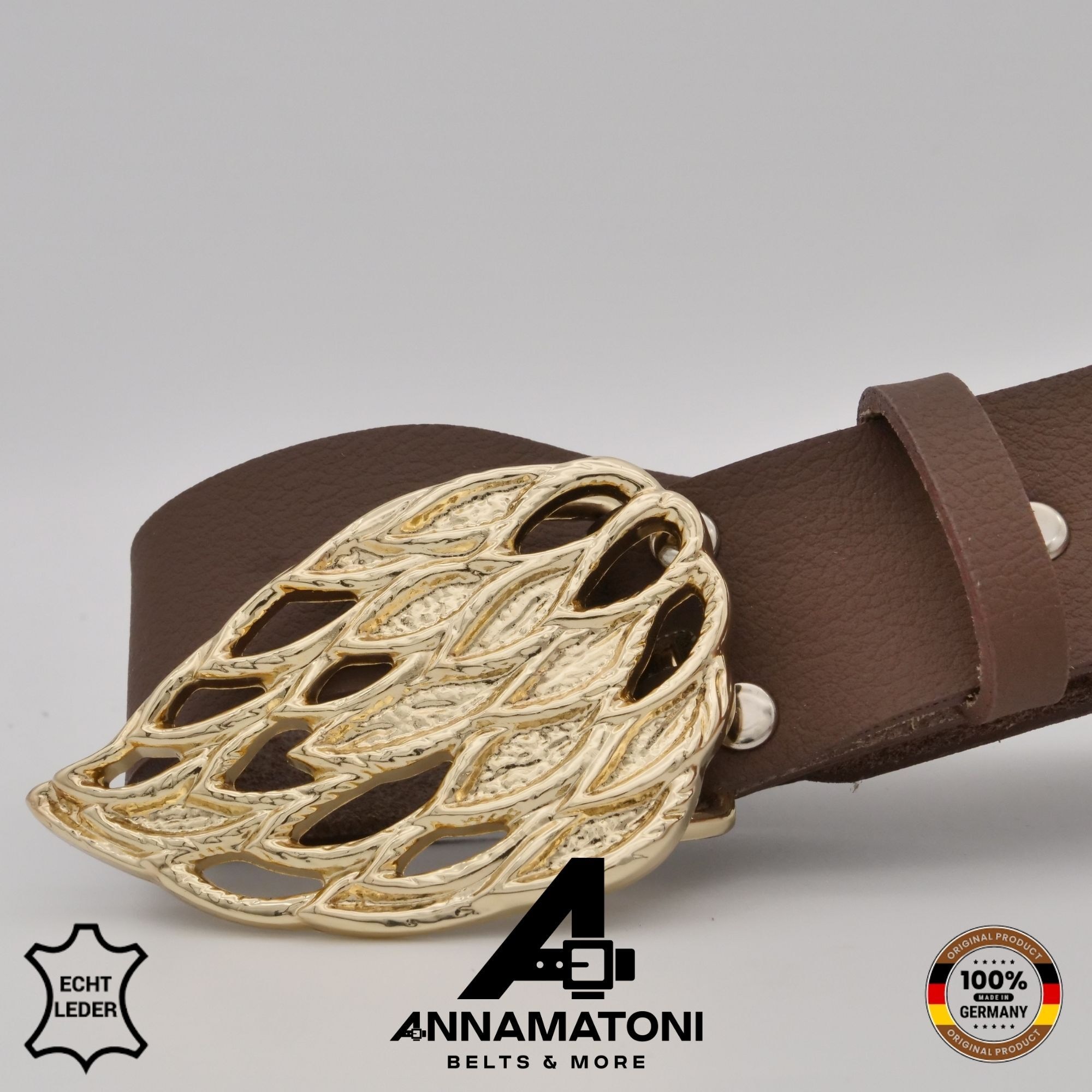 AnnaMatoni Ledergürtel »AnnaMatoni AnnaMatoni Damen Leder Gürtel mit eleganter«