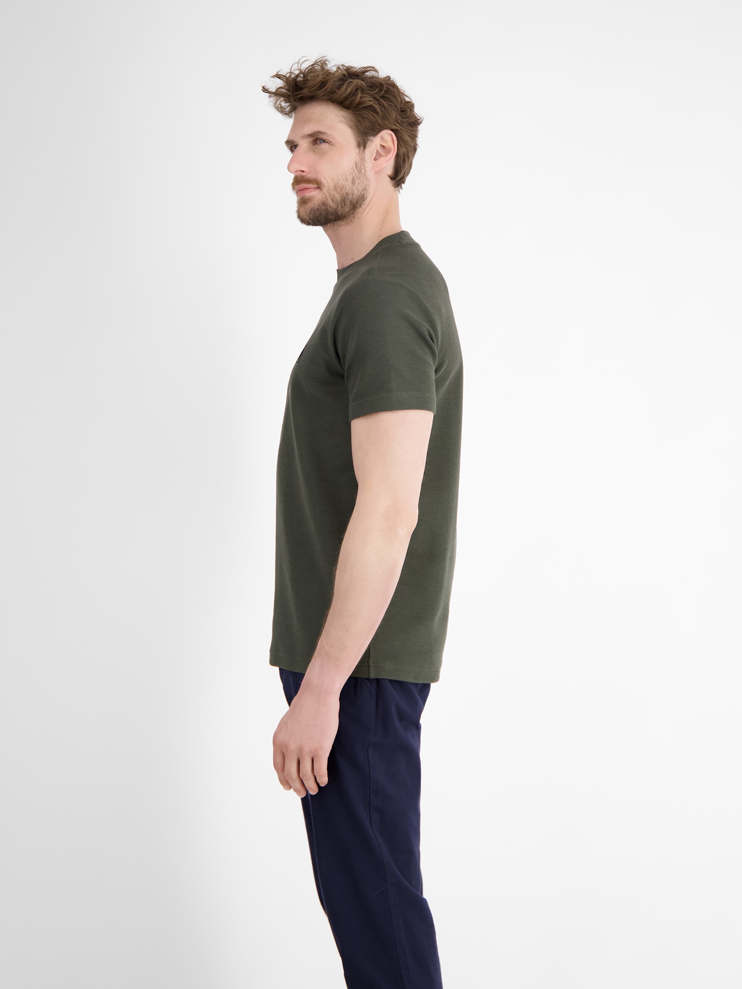 LERROS T-Shirt »LERROS Herren T-Shirt in Strukturqualität«