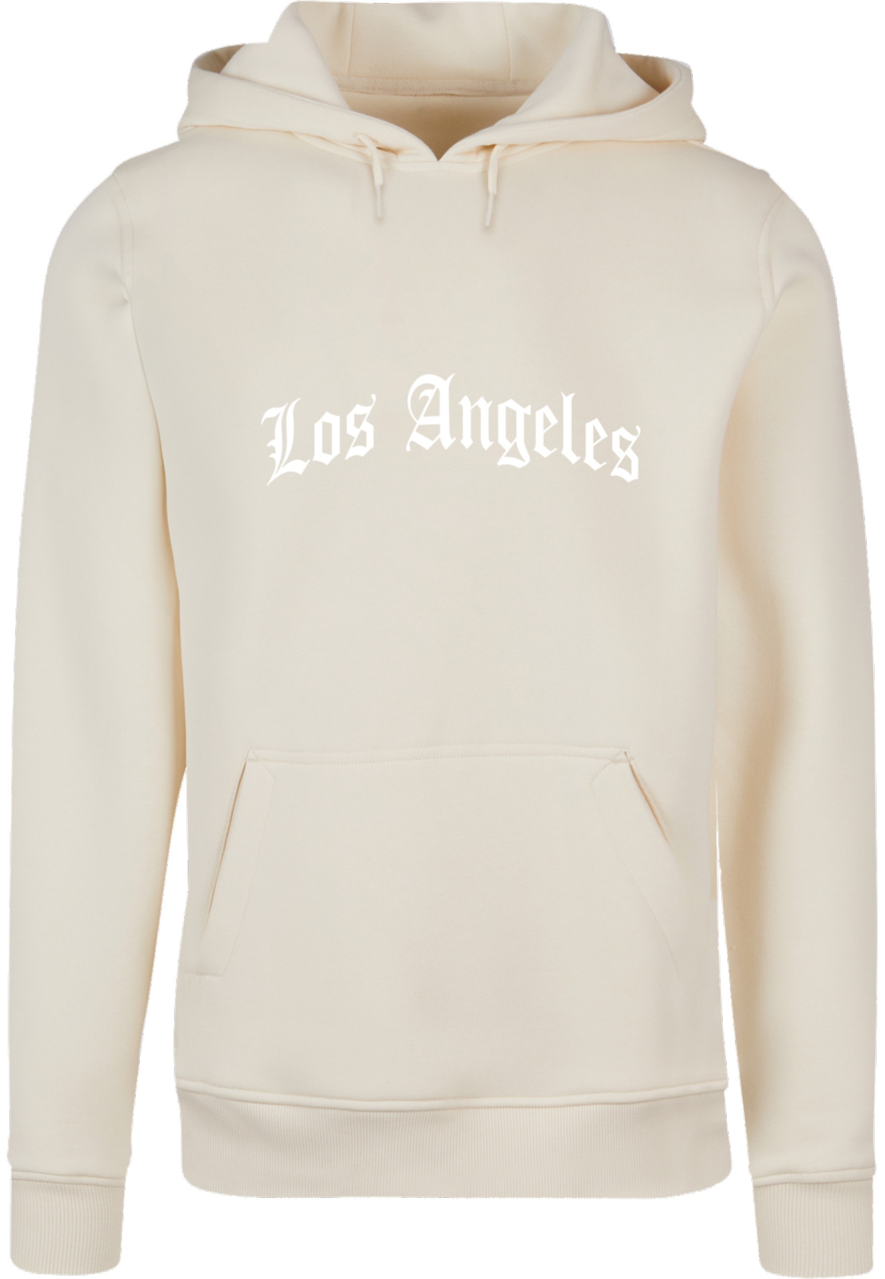 MisterTee Rundhalspullover "MisterTee Herren Los Angeles Wording Hoody" 1