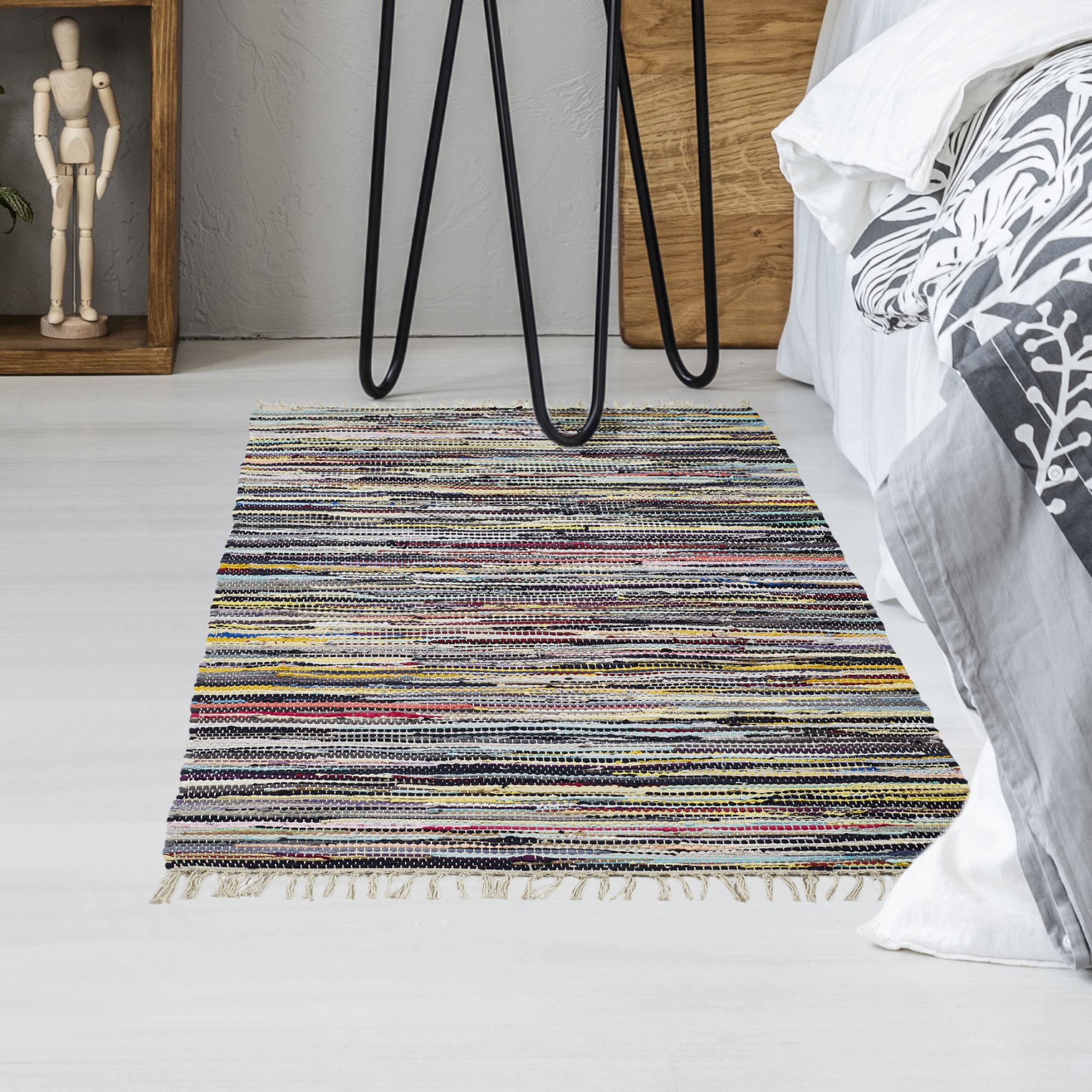 Andiamo Teppich "Multi" rechteckig 10 mm Höhe Flachgewebe, Fleckerl, reine günstig online kaufen