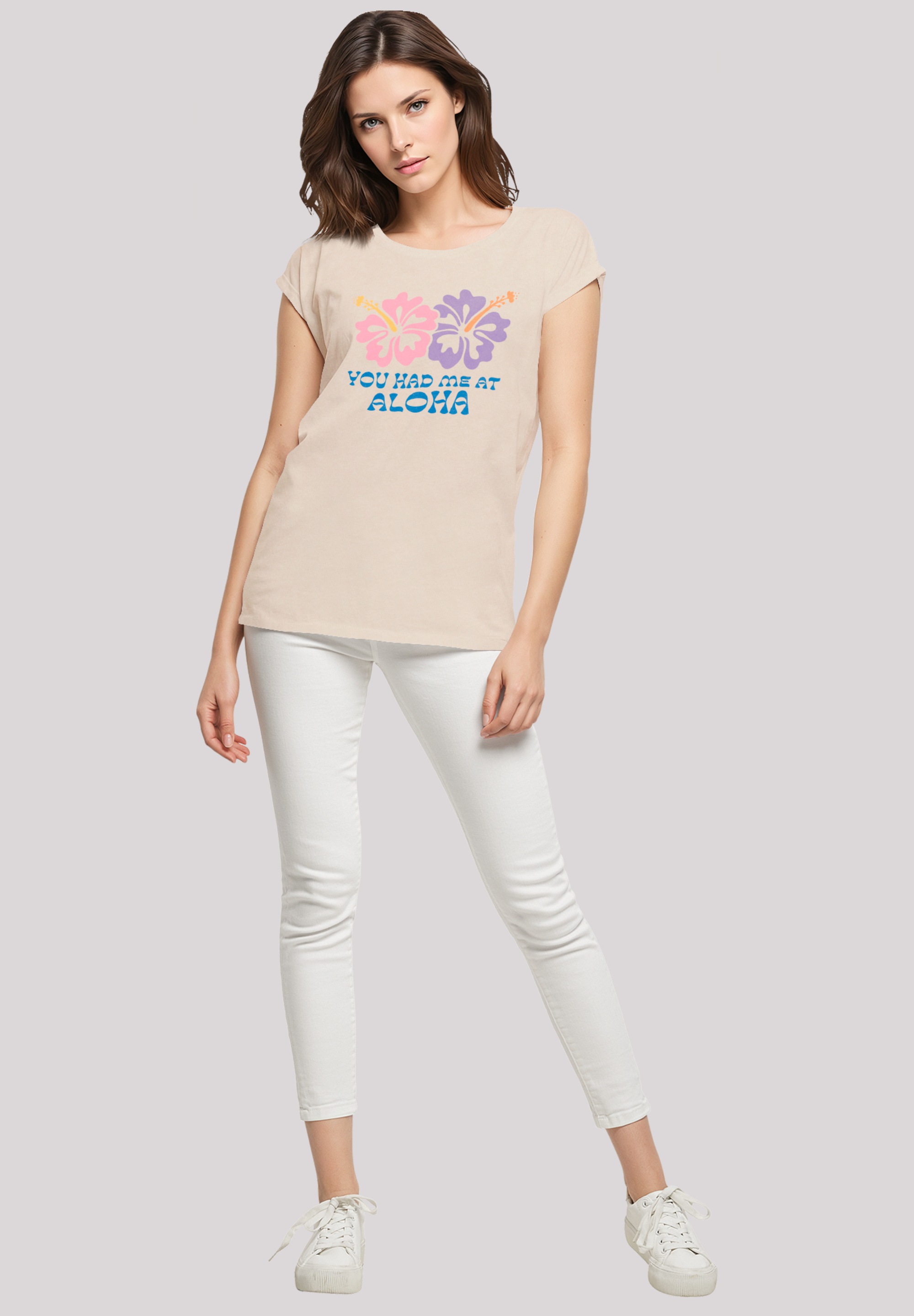 F4NT4STIC T-Shirt »You had me at Aloha«, Premium Qualität