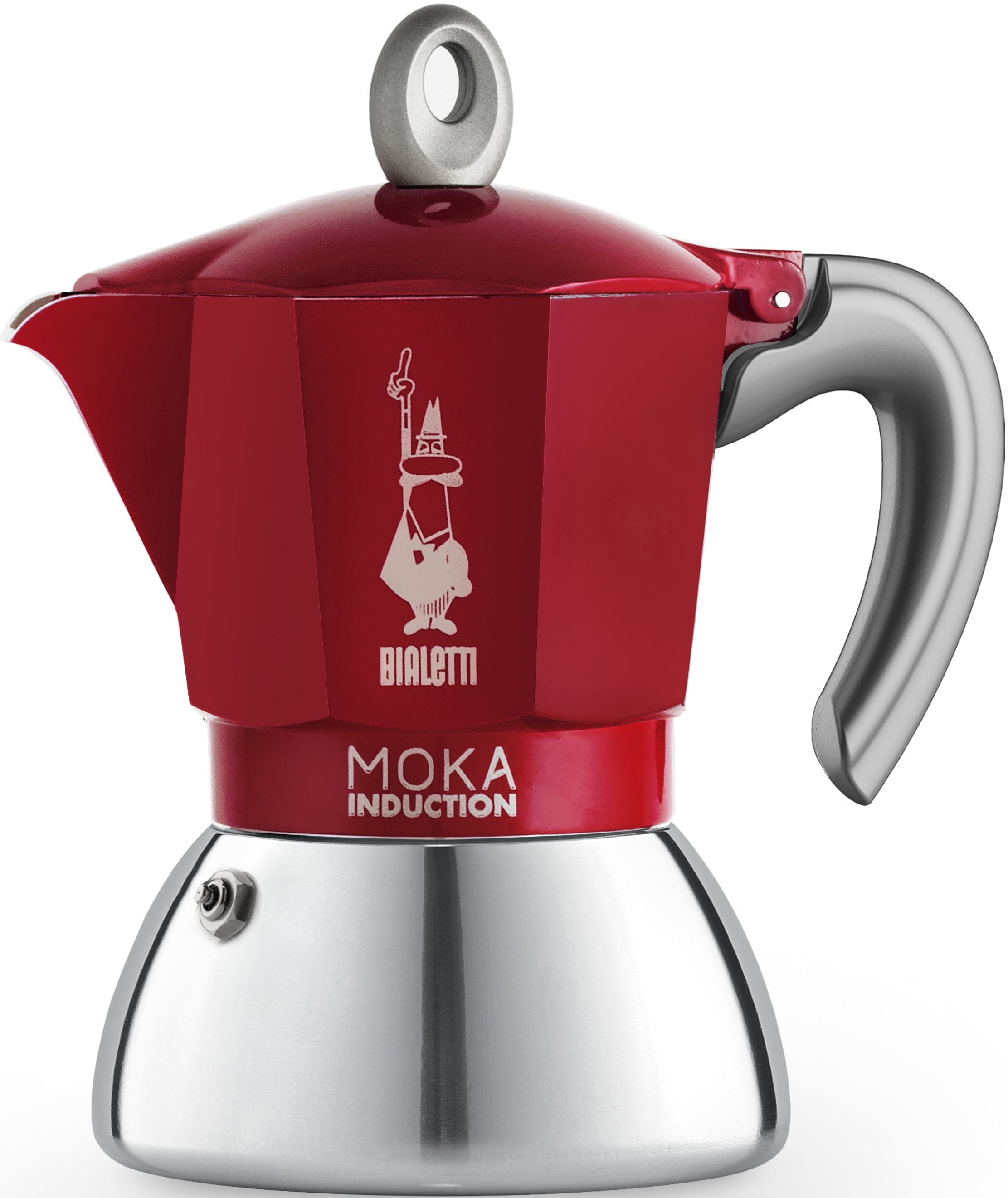 BIALETTI Espressokocher "Moka Induktion", 0,15 l Kaffeekanne, Induktionsgeeignet