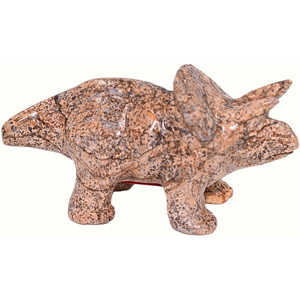 Firetti Tierfigur »Schmuck Geschenk Dekofigur Farbstein Edelstein Dinosaurier Jaspis«