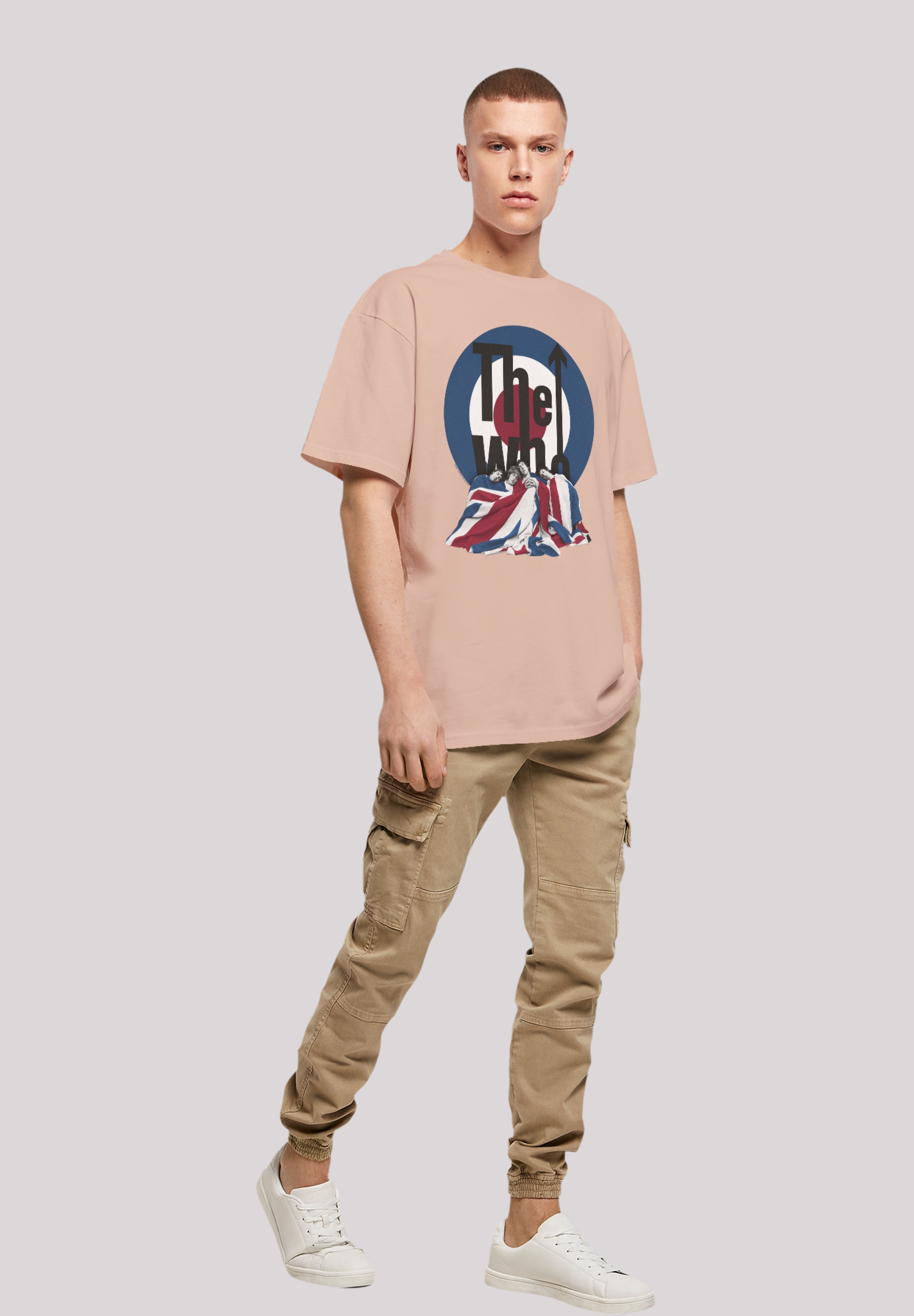 F4NT4STIC T-Shirt »The Who Flag Blanket«, Premium Qualität