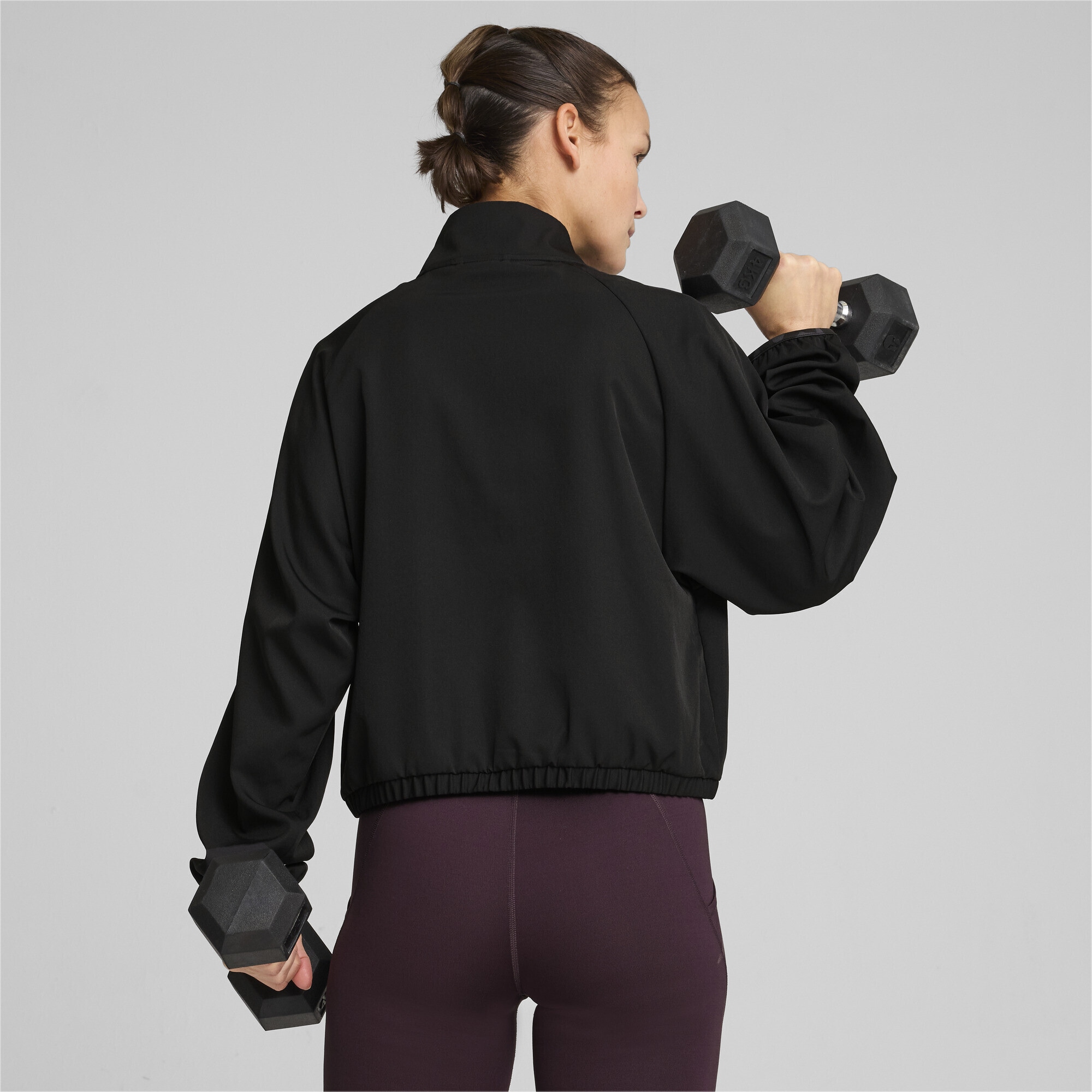 PUMA Trainingsjacke »HYPERNATURAL Gewebte Jacke mit halbem Reißverschluss Damen«