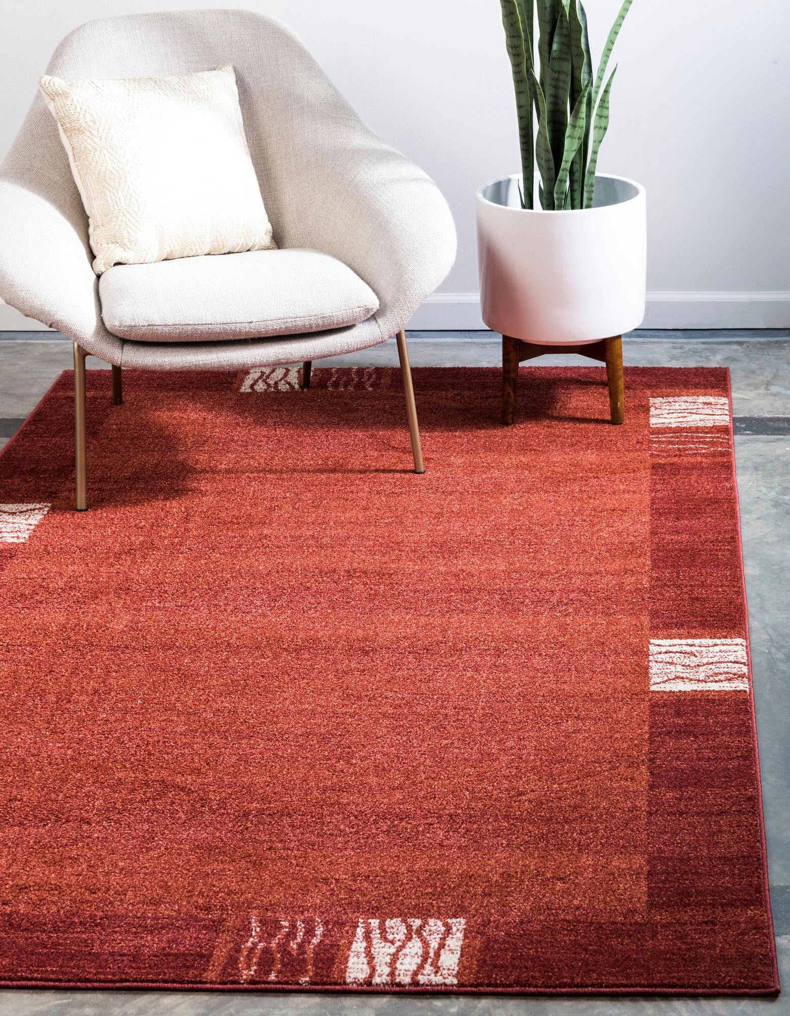 Myflair Möbel & Accessoires Teppich »Good Times Lagerräumung«, rechteckig, 13 mm Höhe, Kurzflor, gewebt, melierte Optik, mit Bordüre