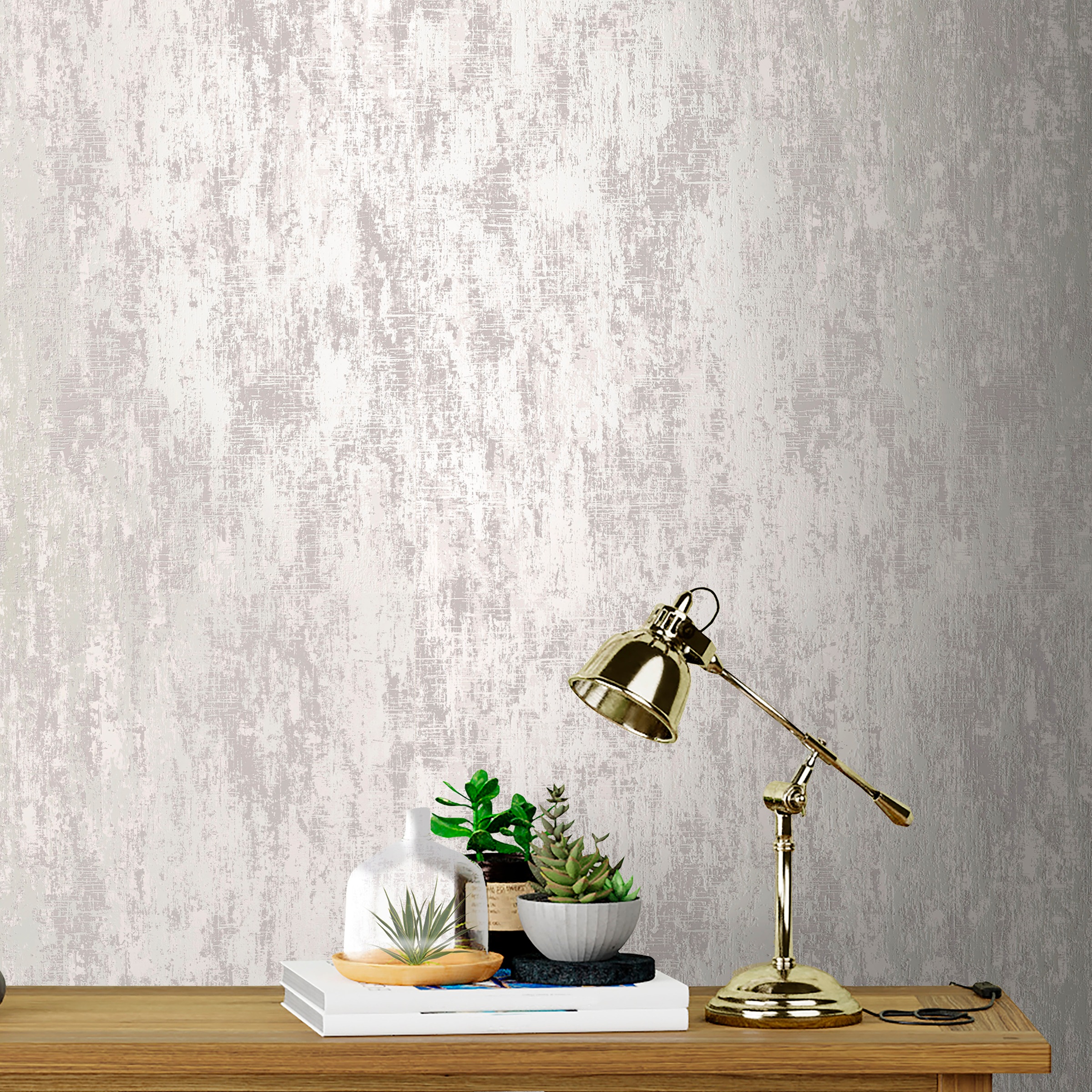 LAURA ASHLEY Vliestapete »Laura Ashley Whinfell Moonbeam Vliestapete«, Steinoptik, Laura Ashley Whinfell Moonbeam Vliestapete