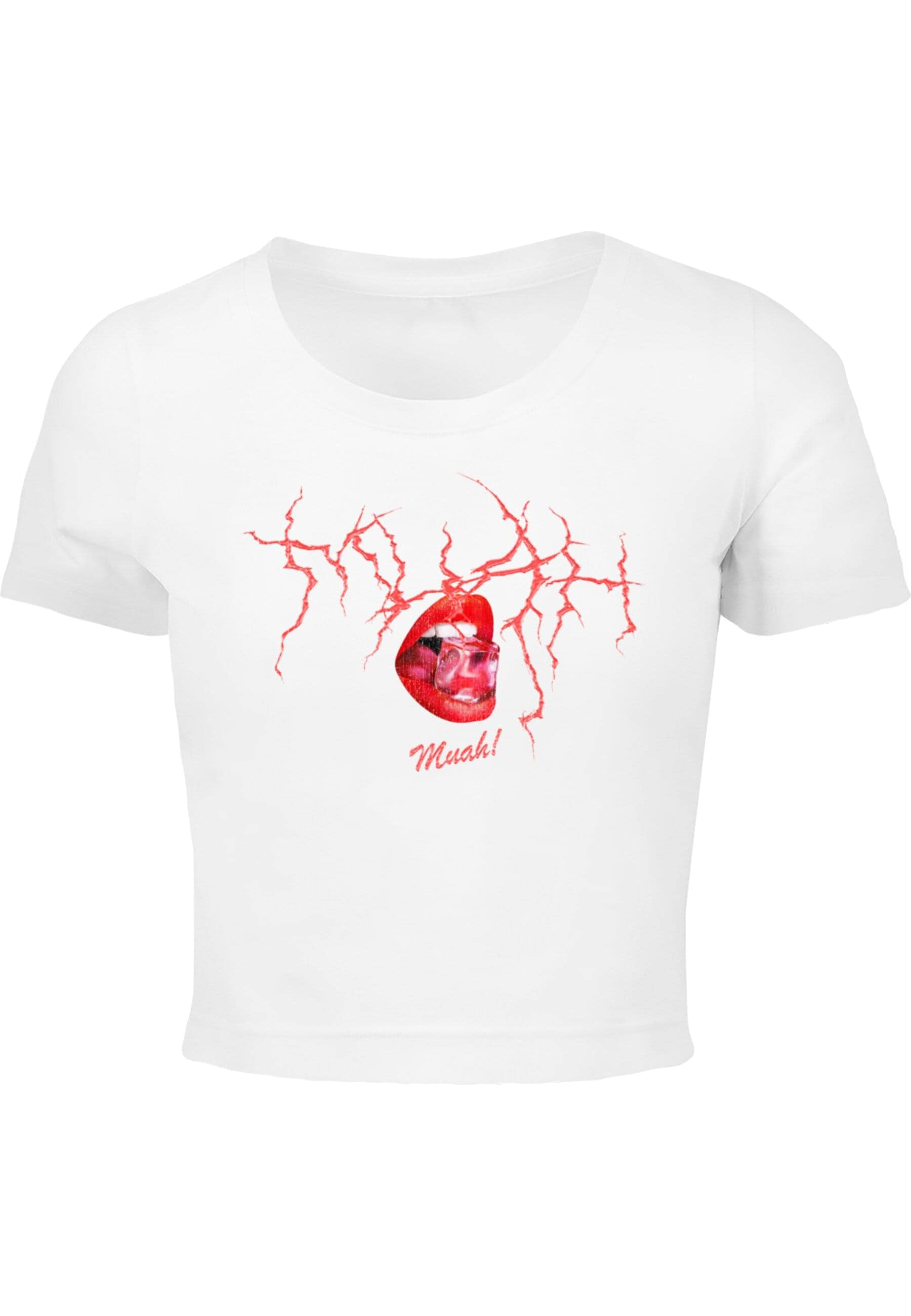 Miss Tee T-Shirt "Miss Tee Damen Muah Cropped Tee" 1 Stk. tlg. günstig online kaufen