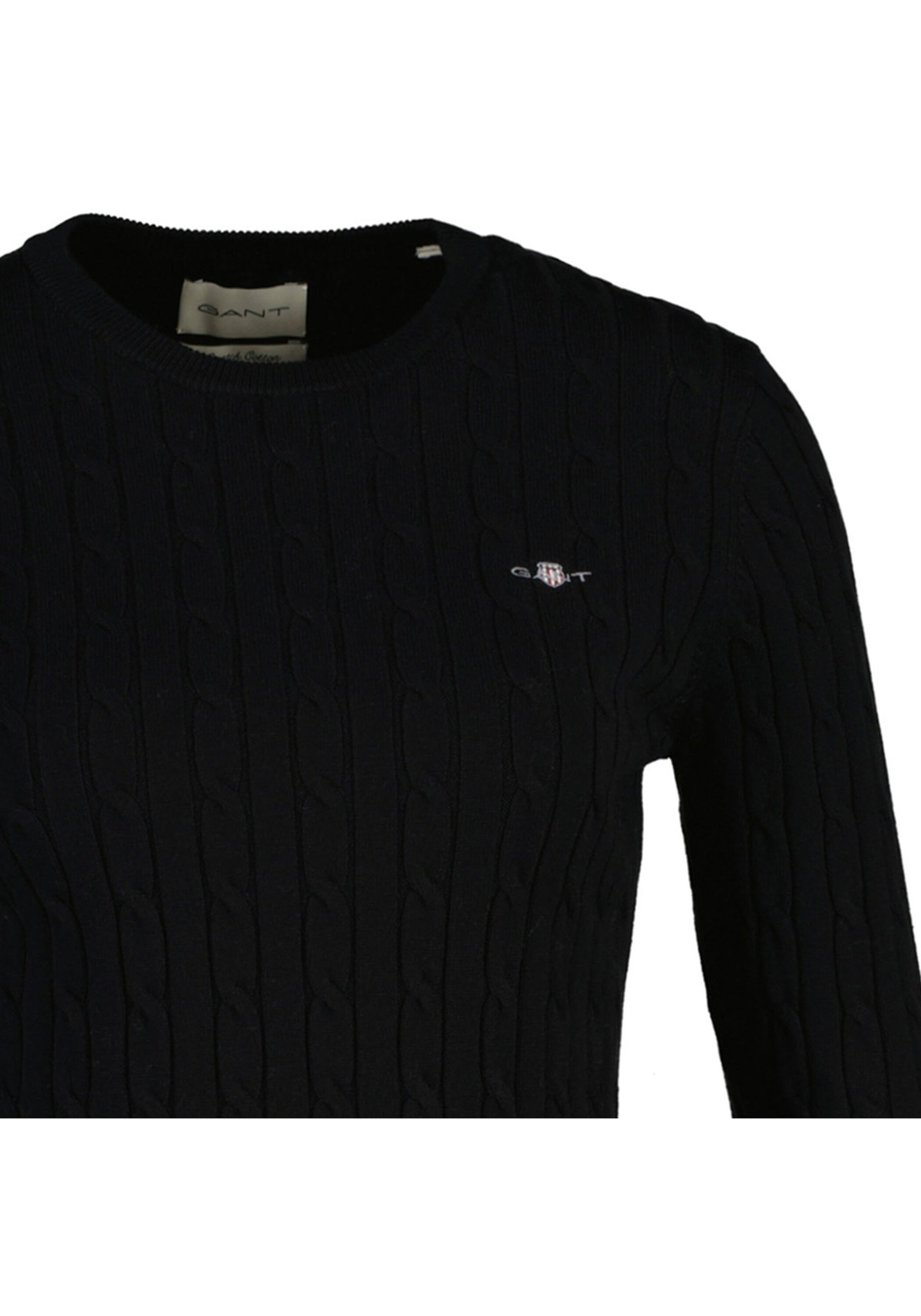Gant Sweater "Strickpullover STRETCH COTTON CABLE C-NECK" günstig online kaufen