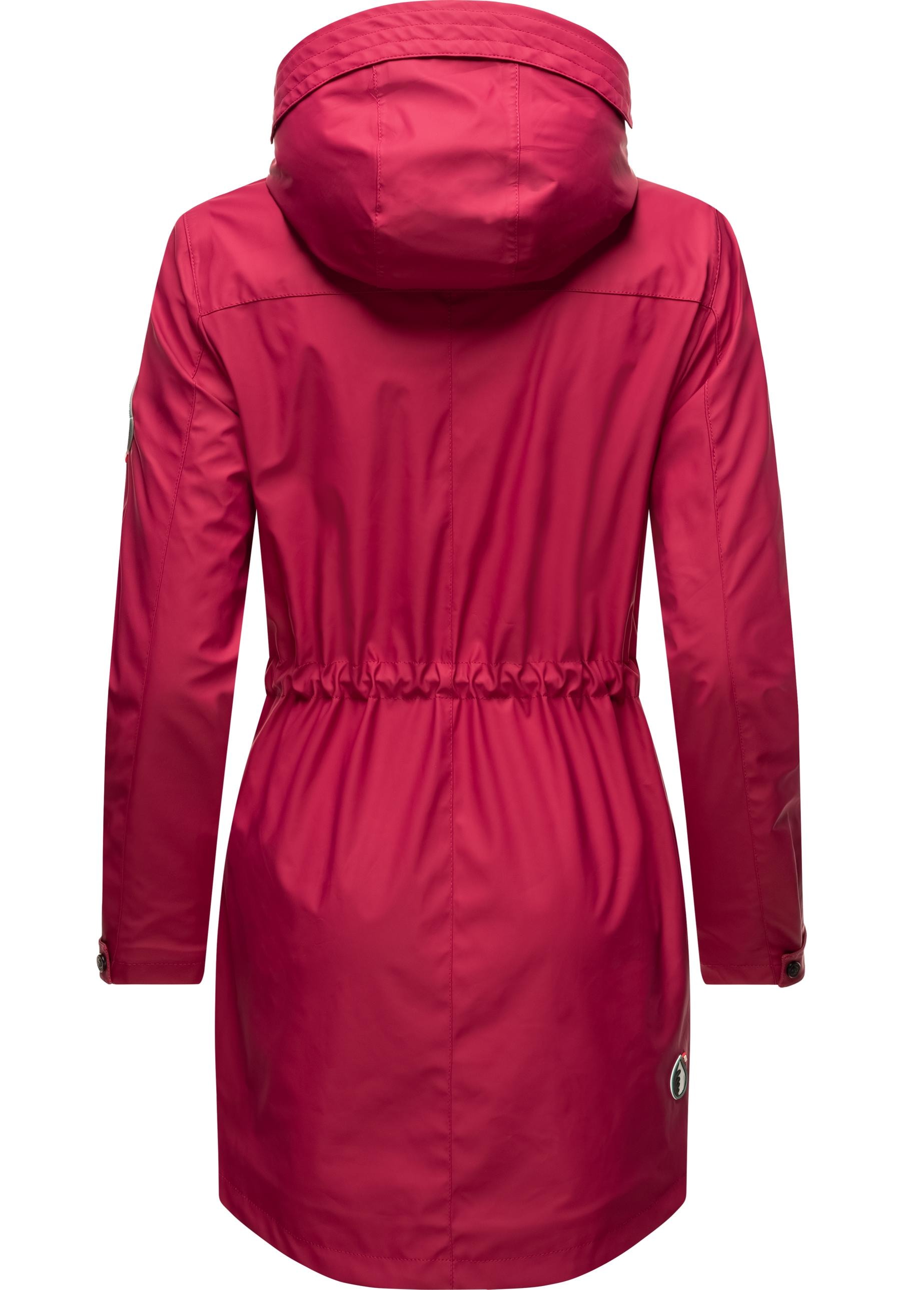 Navahoo Outdoorjacke »Deike«, mit Kapuze, modischer Damen Outdoor Regenmantel