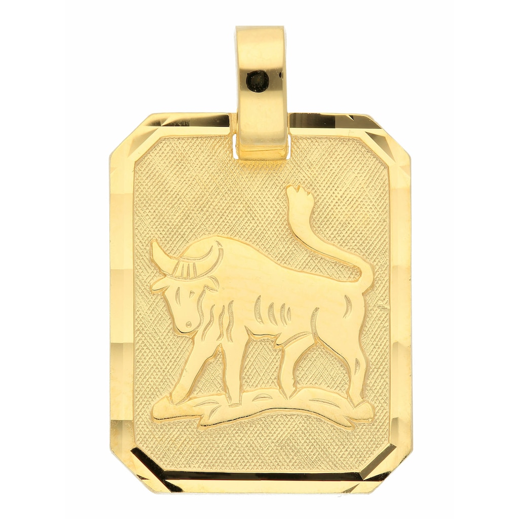 Adelia´s Kettenanhänger »333 Gold Sternzeichen Anhänger Stier« Goldschmuck für Damen & Herren