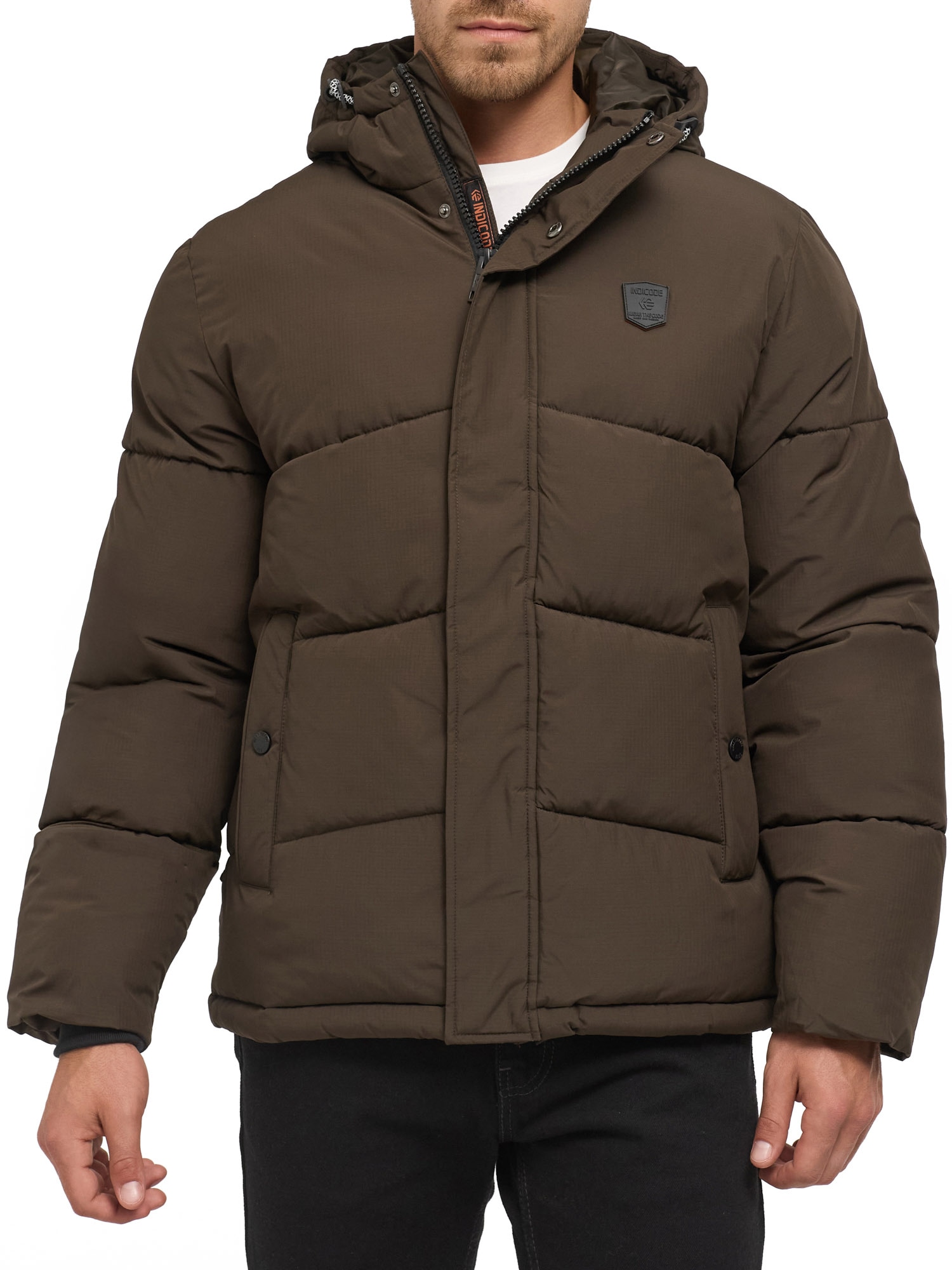 Indicode Steppjacke »INLaurill« mit Kapuze Kunstfaser, regular fit