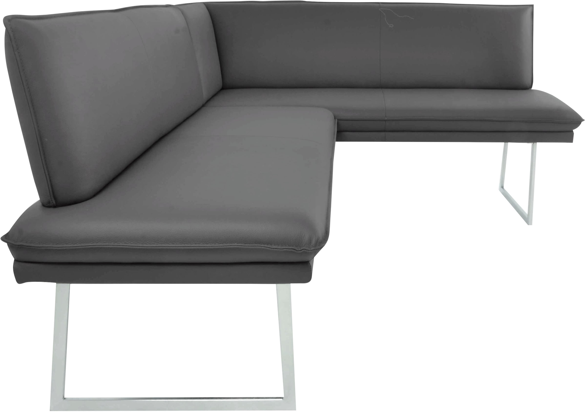 K+W Komfort & Wohnen Eckbank mit Sattlernaht und schmaler Kufe, langer Sche günstig online kaufen