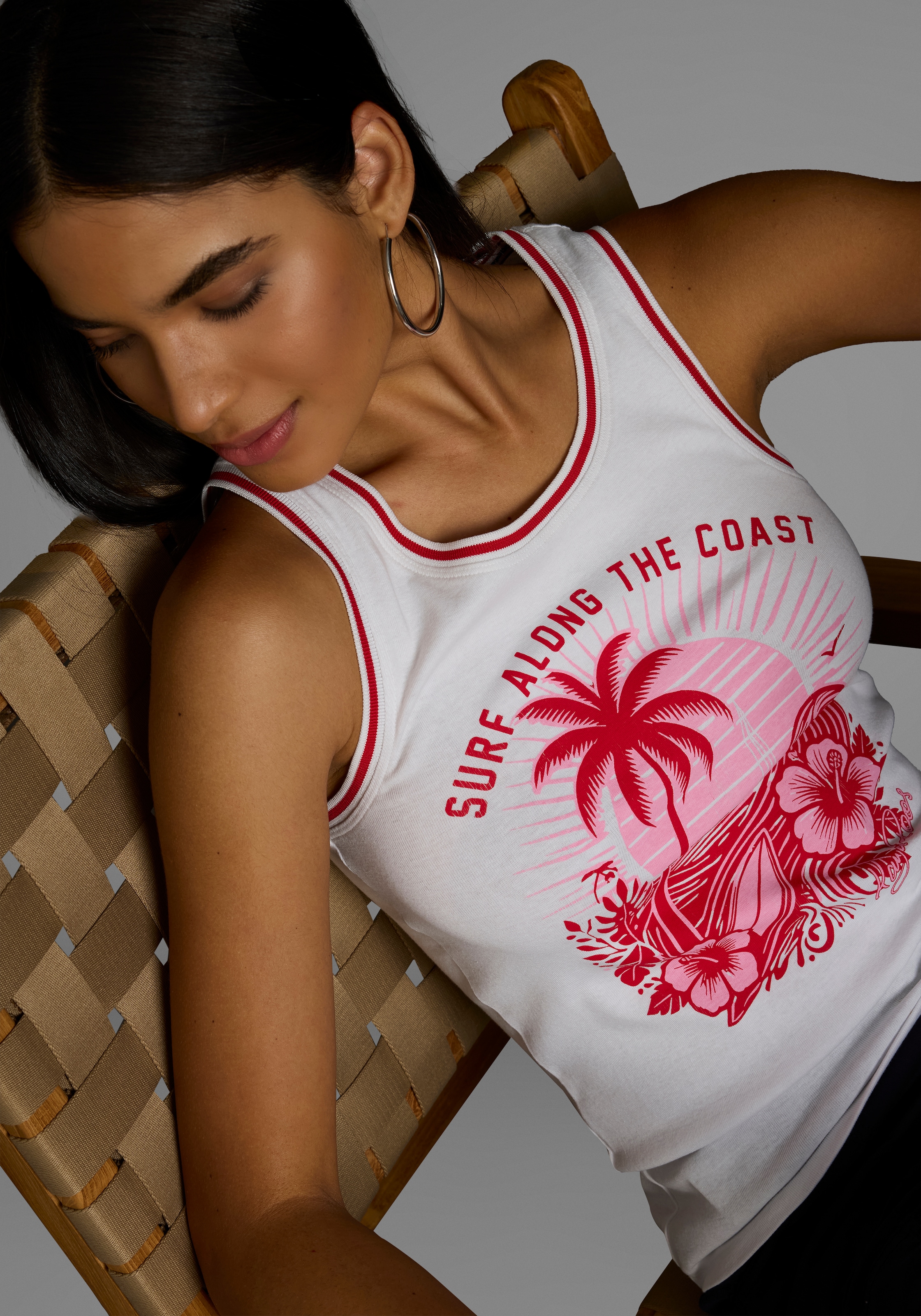 KangaROOS Tanktop, mit collem Sommer-Logo-Print - NEUE KOLLEKTION