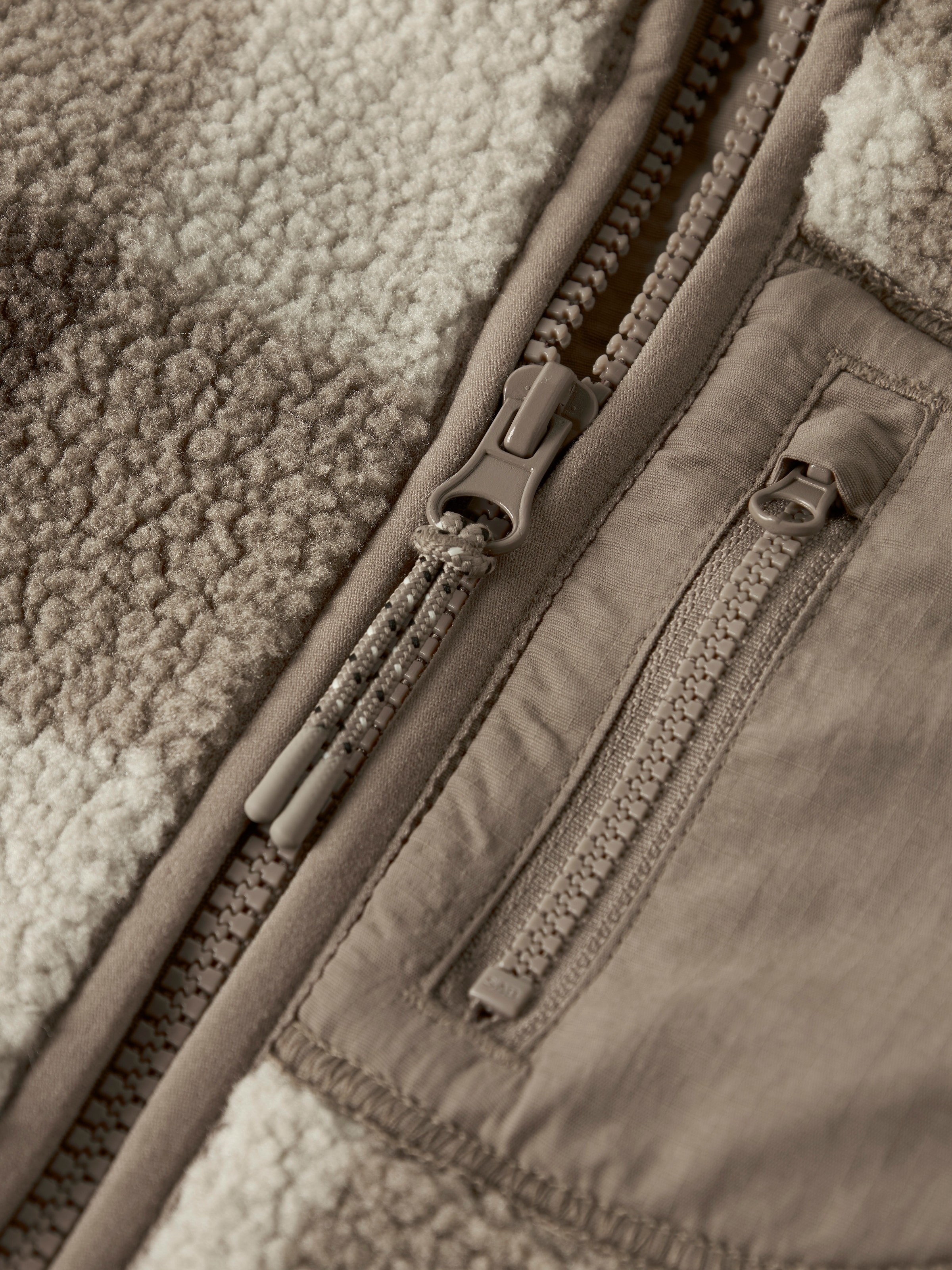 Name It Fleecejacke »NMMMONICO SHERPA JACKET CHECK«