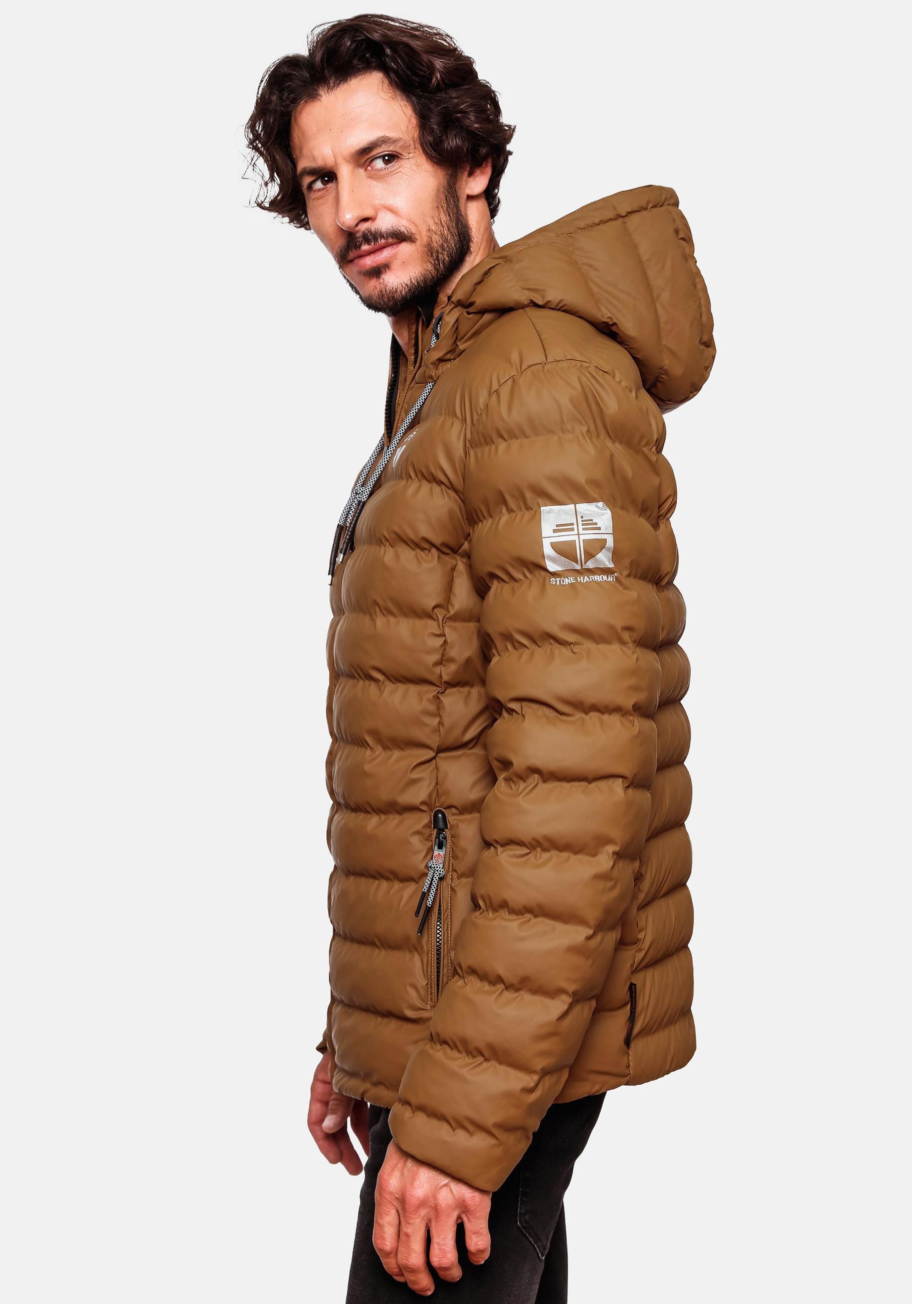 Stone Harbour Winterjacke »Zaharoo«, mit Kapuze, Wasserdichte, gesteppte Regenjacke für den Winter