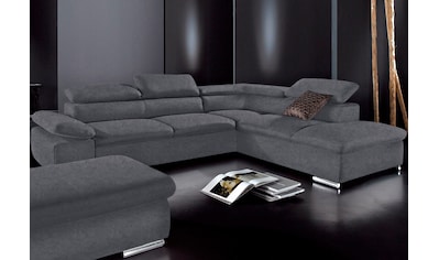 Ecksofa Alcudia L-Form, wahlweise mit Bettfunktion, inklusive Arm- und...