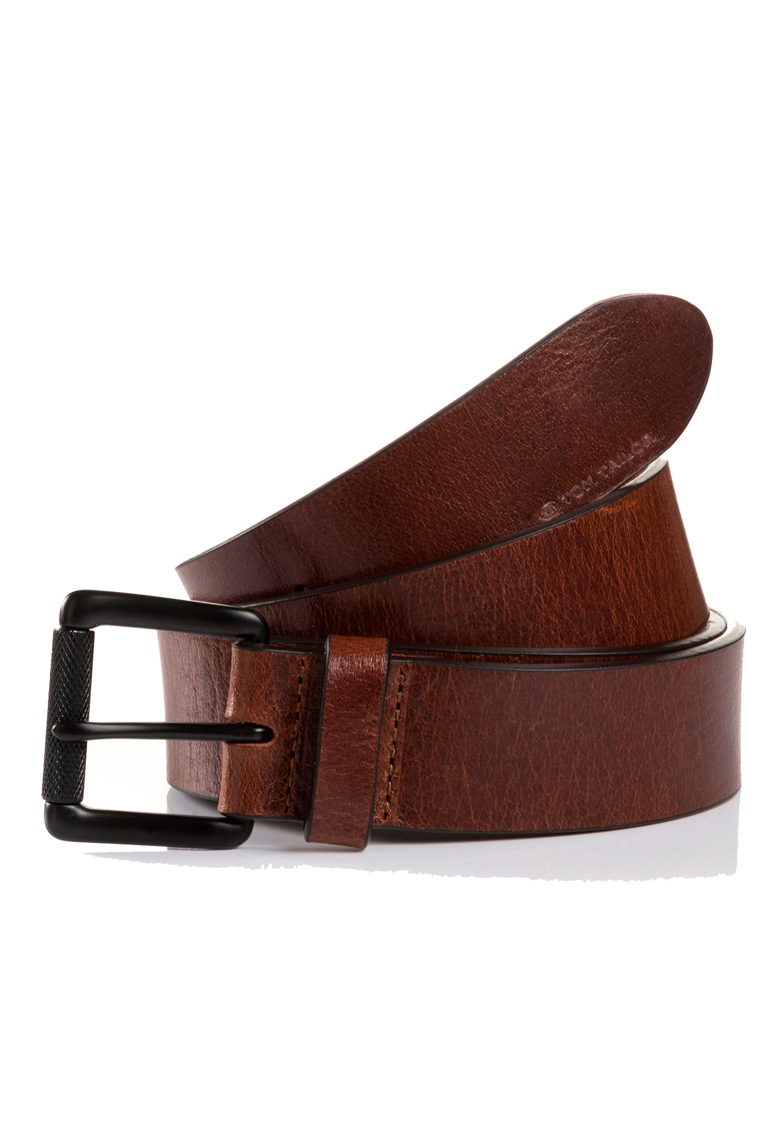 TOM TAILOR Ledergürtel "TTJASPER", 3,5 cm breiter Herrengürtel, ideal zu Je günstig online kaufen