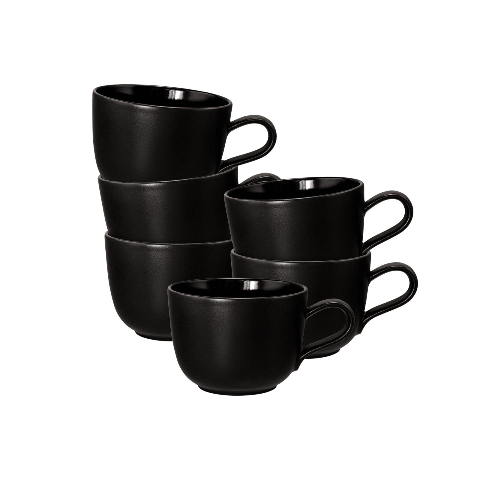 Seltmann Weiden Tasse "Kaffeetassen Liberty Velvet Black 260 ml 6er Set sch günstig online kaufen