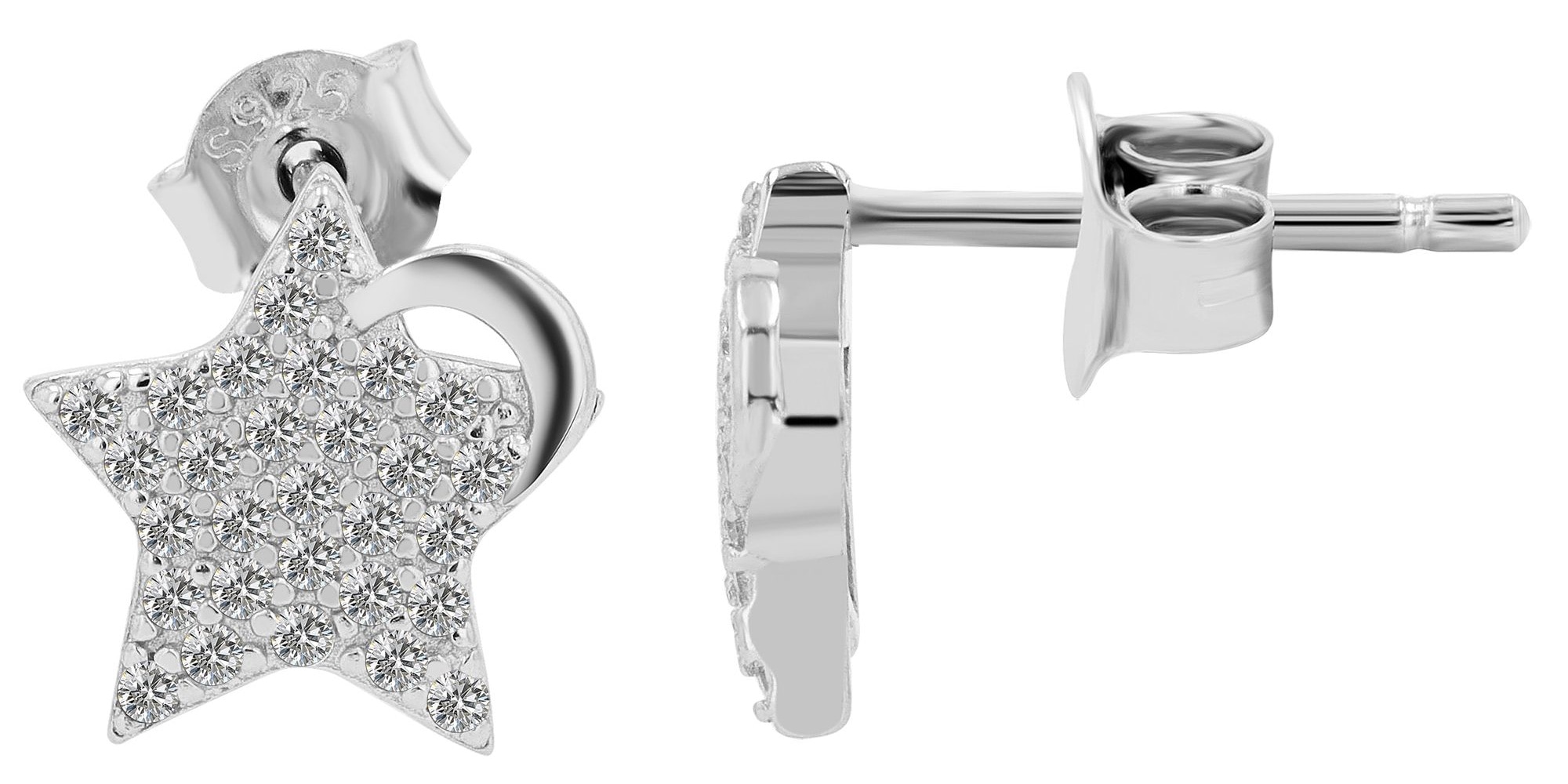 Adelia´s Paar Ohrhänger "Damen Ohrringe – Ohrstecker aus 925 Silber mit Zir günstig online kaufen