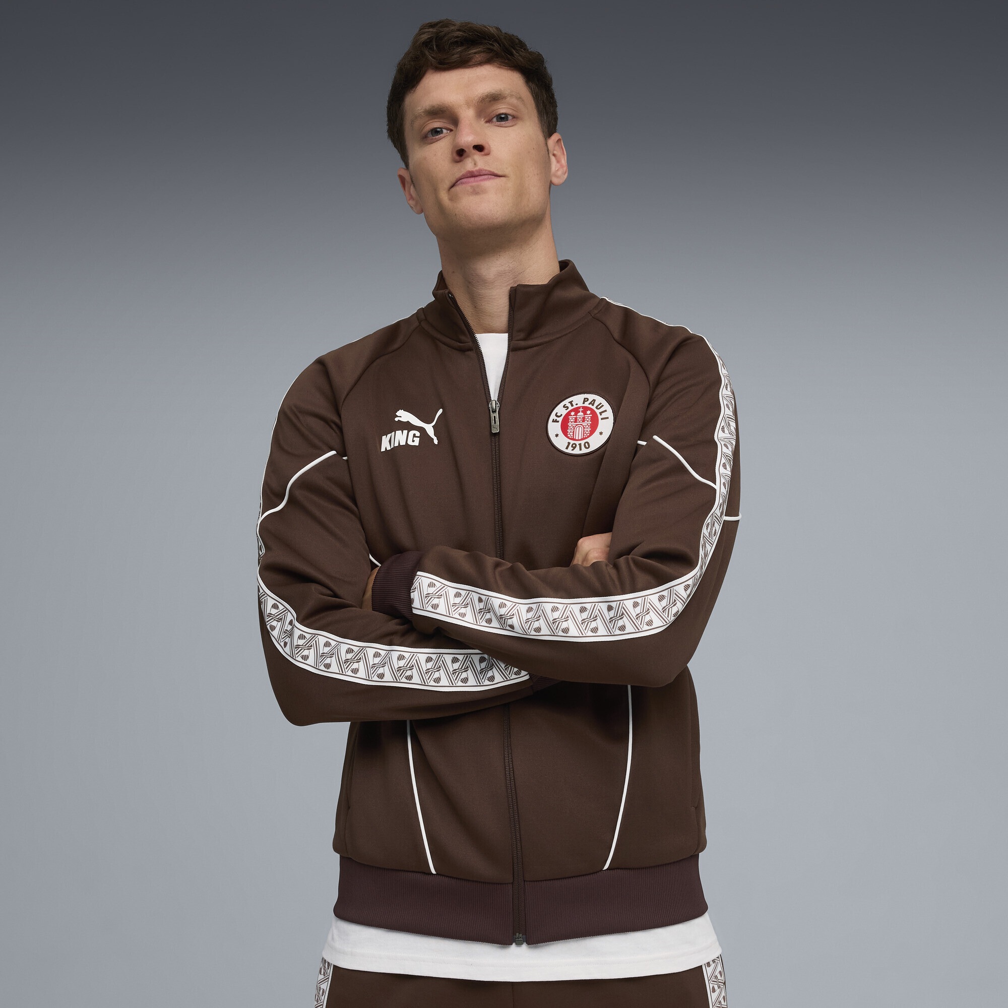 PUMA Sweatjacke "FC St. Pauli KING Anthem Jacke Herren" günstig online kaufen