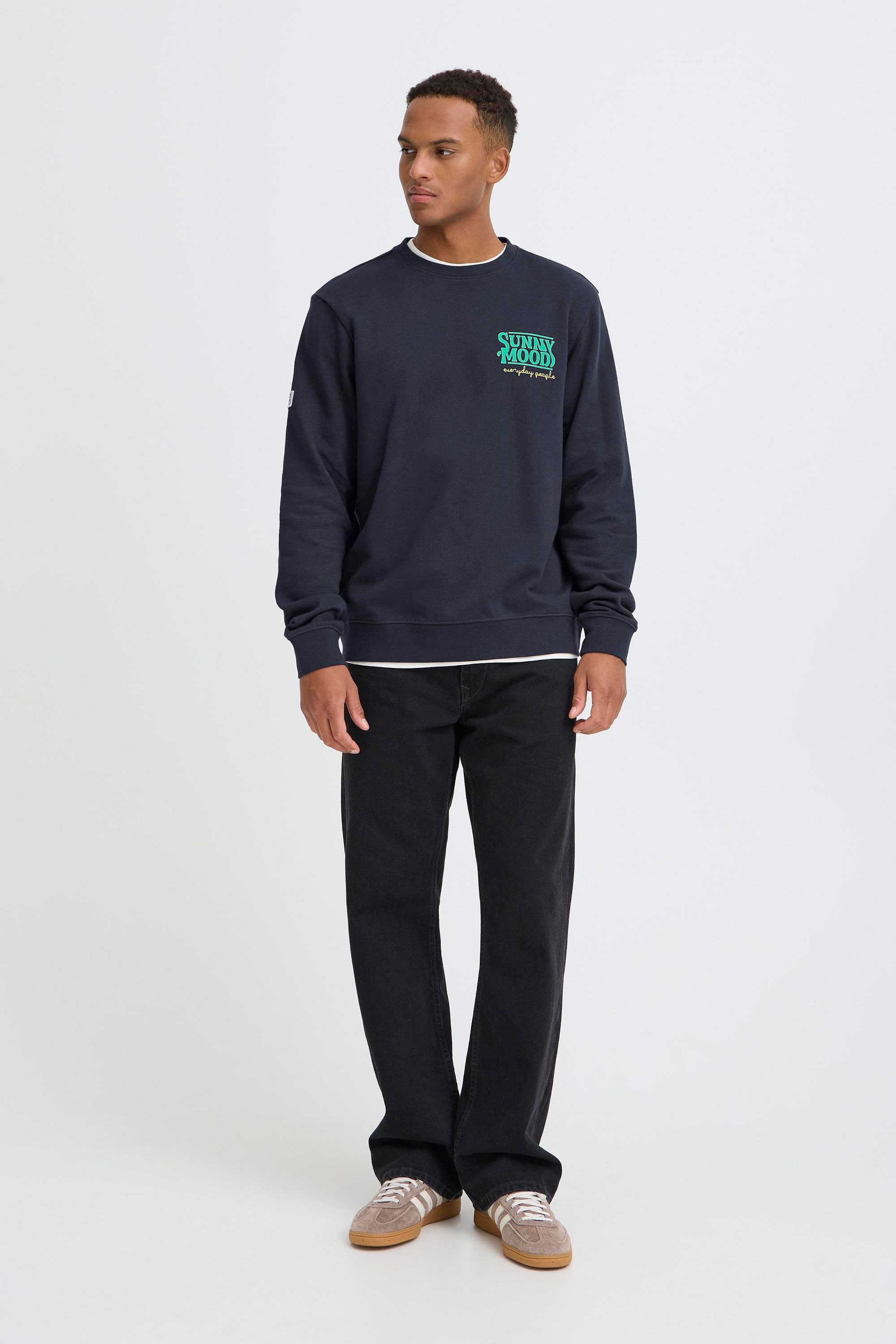 Blend Rundhalspullover »BHSun« Lässiges Sweatshirt mit Backprint