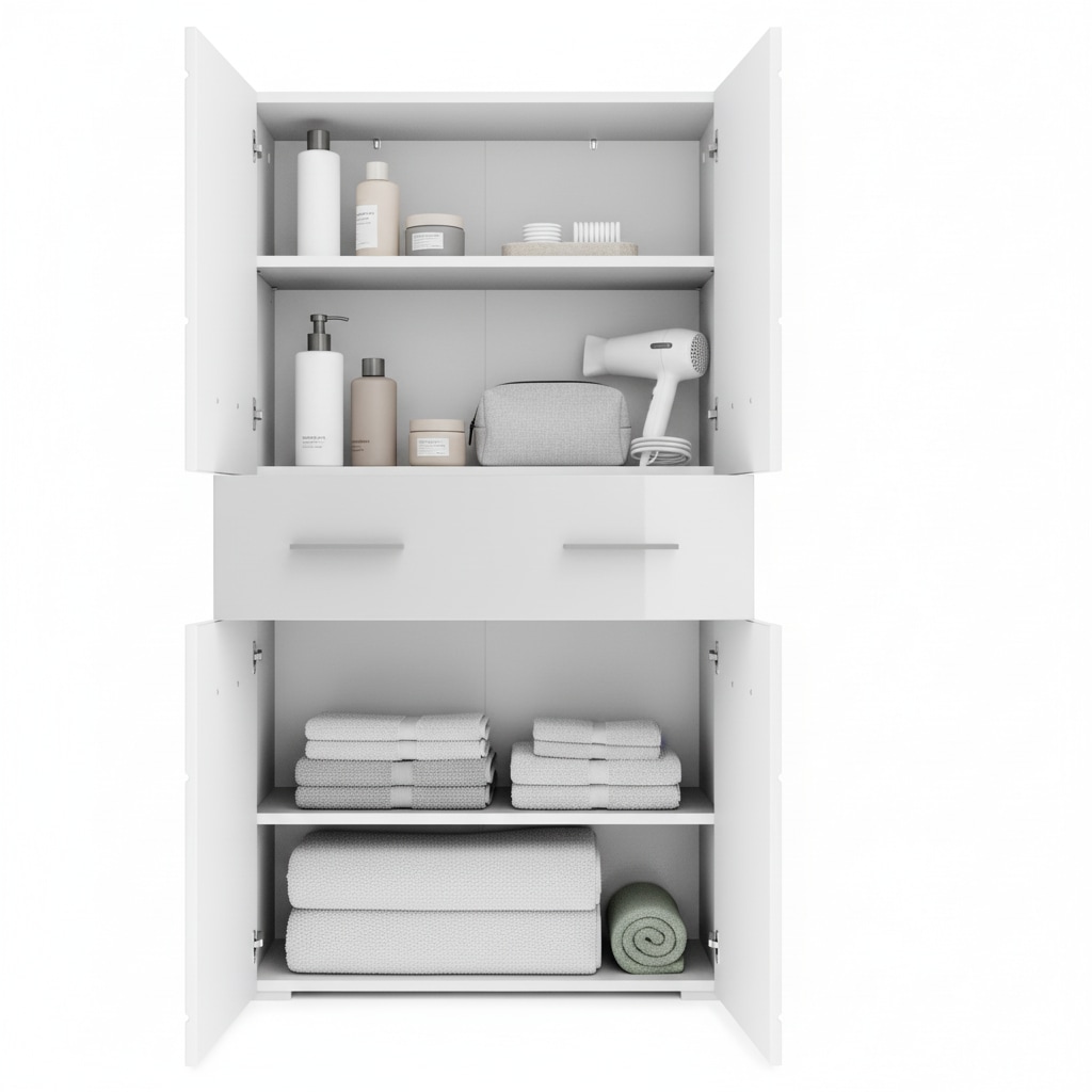 OTTO home Midischrank »Föhr« minimalistisch, zeitlos, hochglänzend