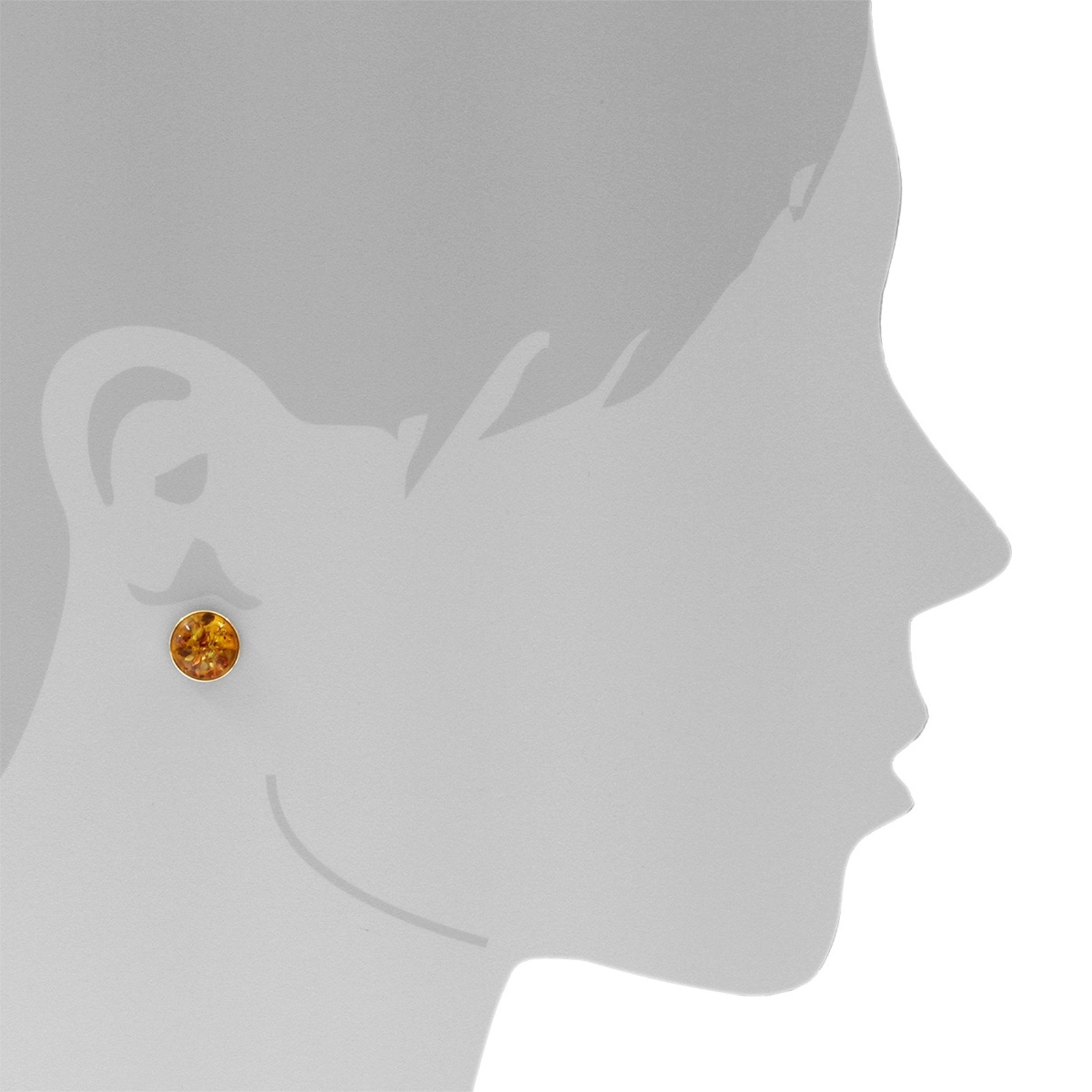 OSTSEE-SCHMUCK Paar Ohrstecker »Ostsee-Schmuck Ohrstecker Classic 12 mm Ohrstecker Classic 12 mm«, (2 tlg.)