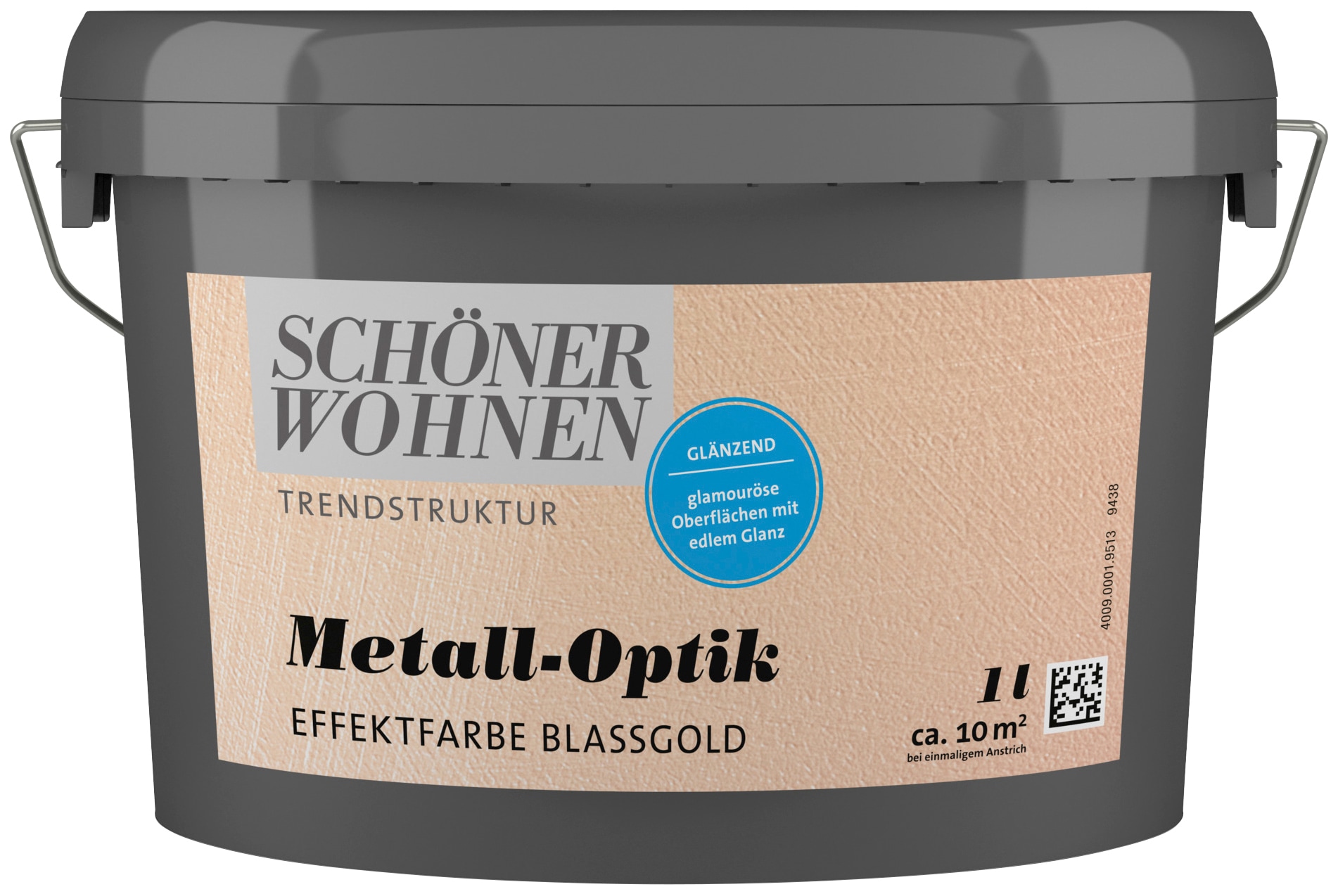 SCHÖNER WOHNEN FARBE Wandfarbe »TRENDSTRUKTUR Metall-Optik Effektfarbe«, 1 Liter,...
