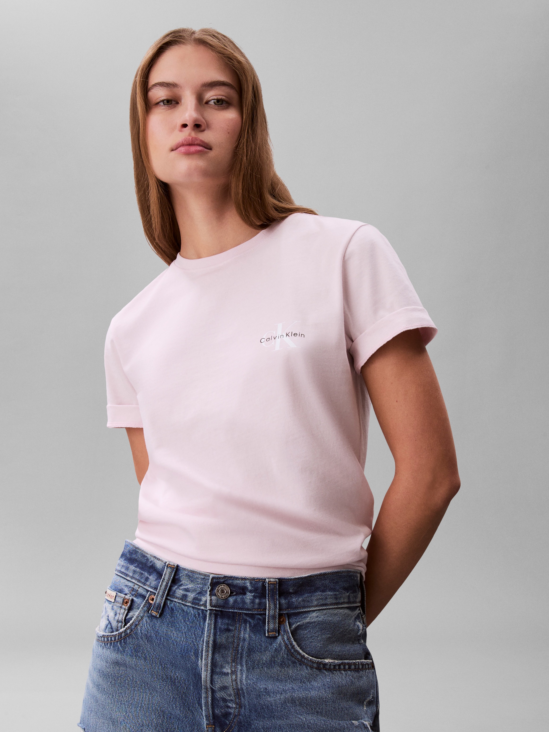Calvin Klein Jeans T-Shirt "A- Logo CN 2 Pack Tee" Packung, 2er-Pack, 2 tlg günstig online kaufen