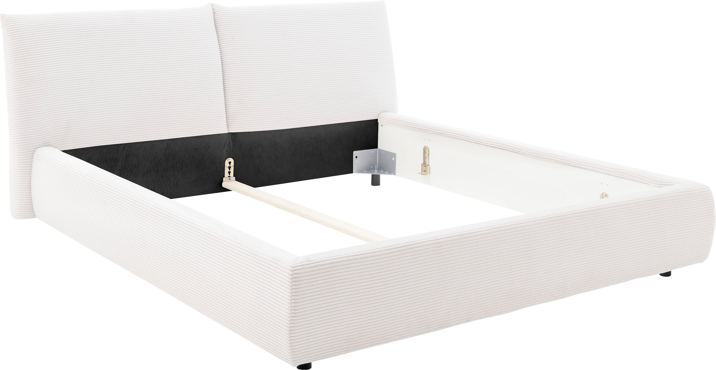 Home affaire Polsterbett "Priora in 4 Breiten bis 200cm" auch in NaturLEDER günstig online kaufen