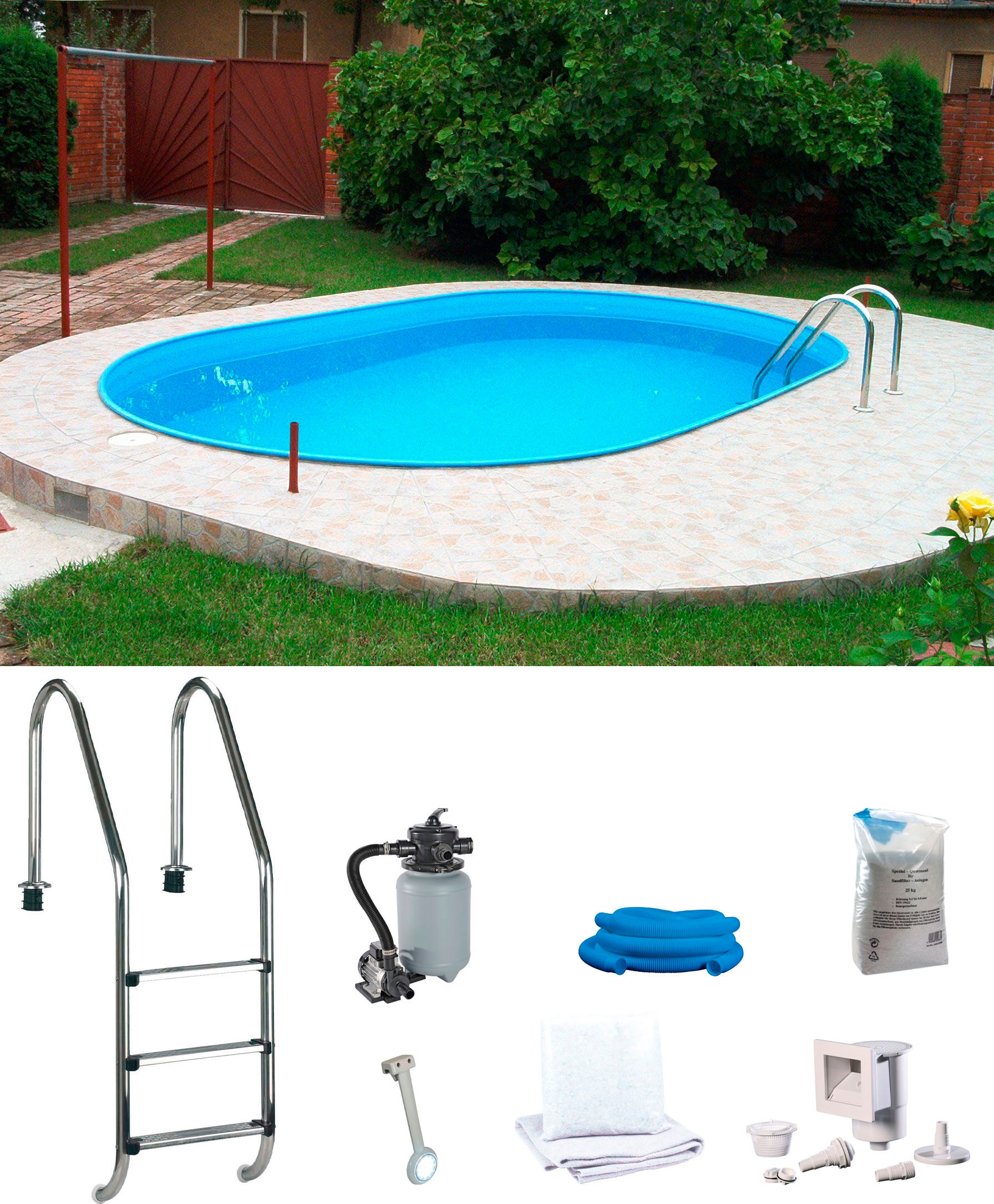 my POOL BWT Ovalpool inkl. Einhänge-LED-Scheinwerfer günstig online kaufen