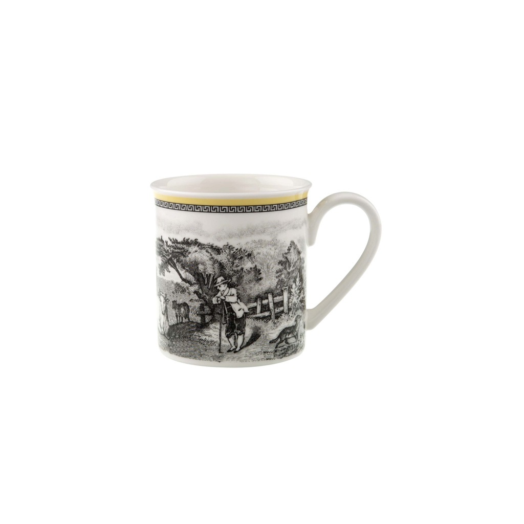 Villeroy & Boch Becher »Kaffeebecher Audun Ferme 300 ml 6er Set weiß-grau-gelb«