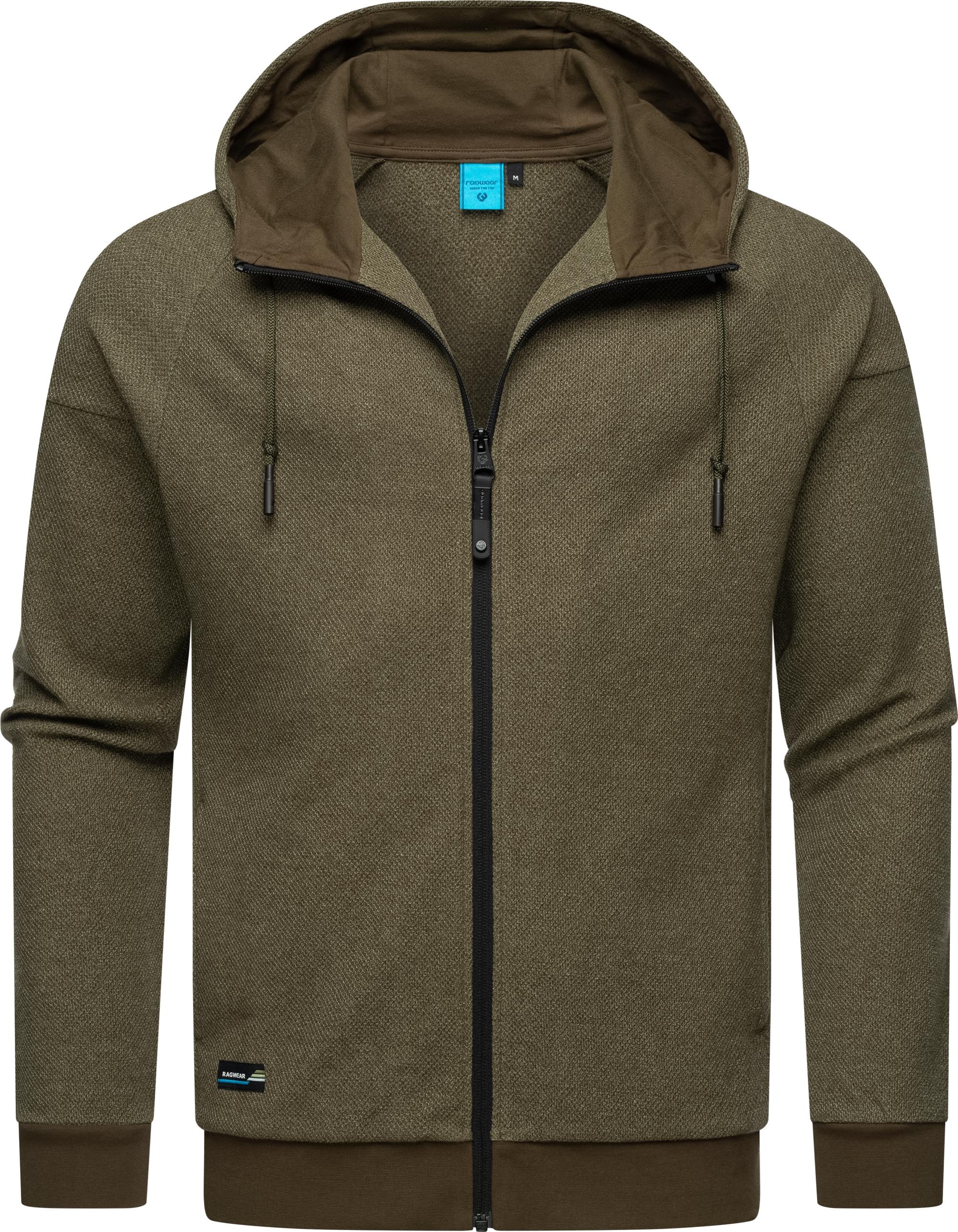 Ragwear Kapuzensweatjacke »Dreyner«, Herren Basic Sweatjacke mit Kapuze