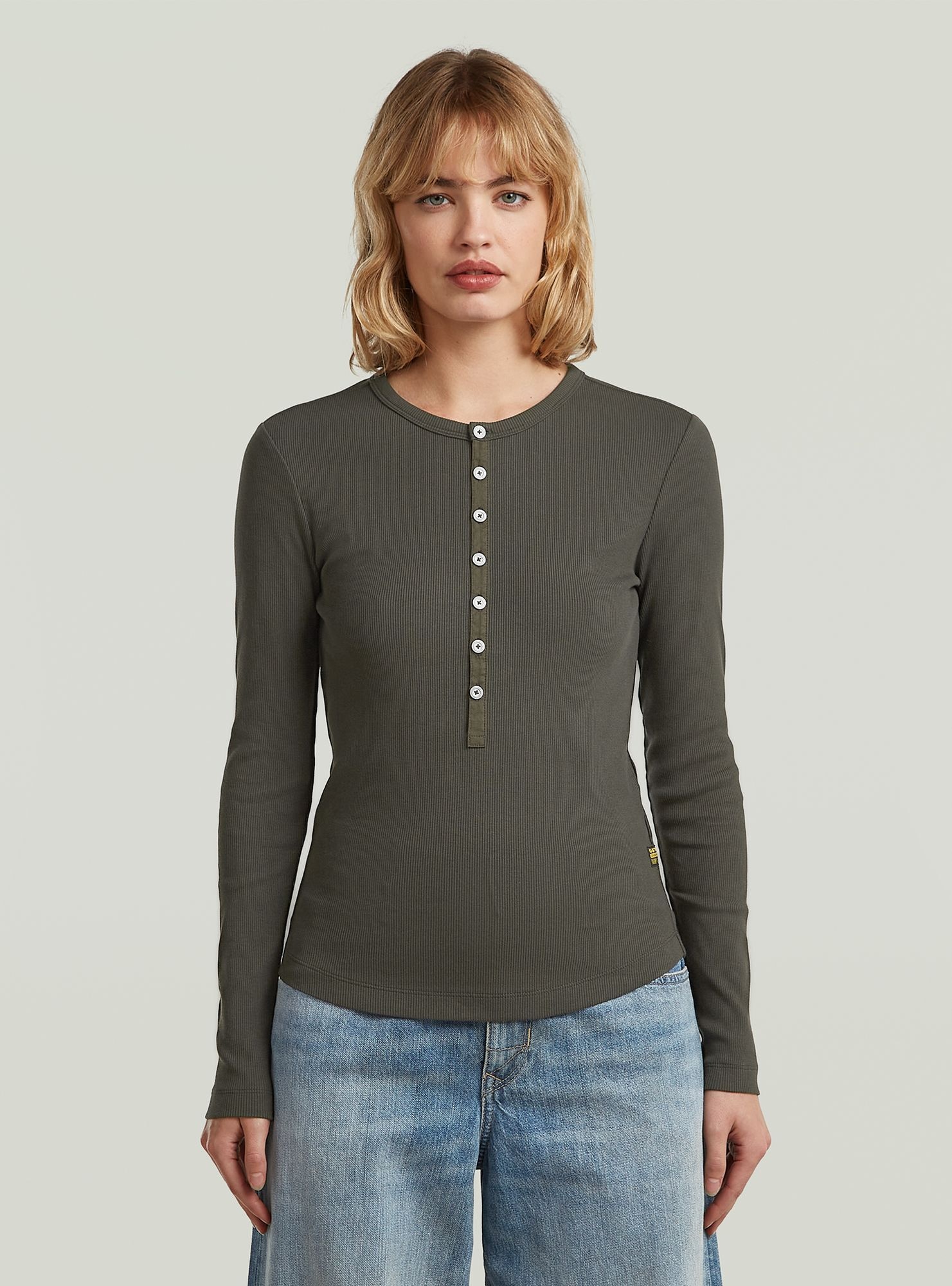 G-STAR T-Shirt "Henley Slim T-Shirt" günstig online kaufen