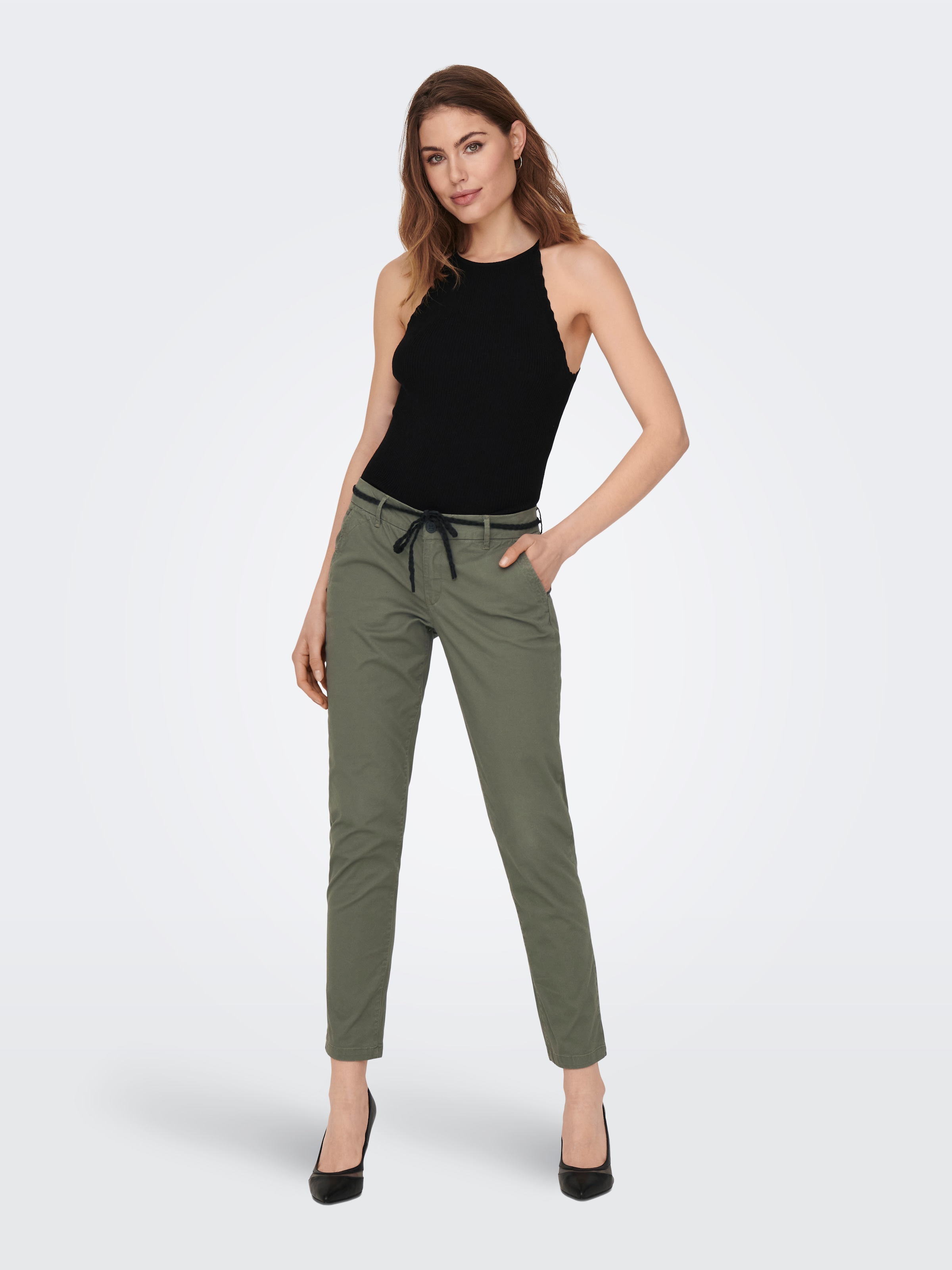 ONLY Chinohose »ONLEVELYN REG ANKLE CHINO PANT PNT NOOS«