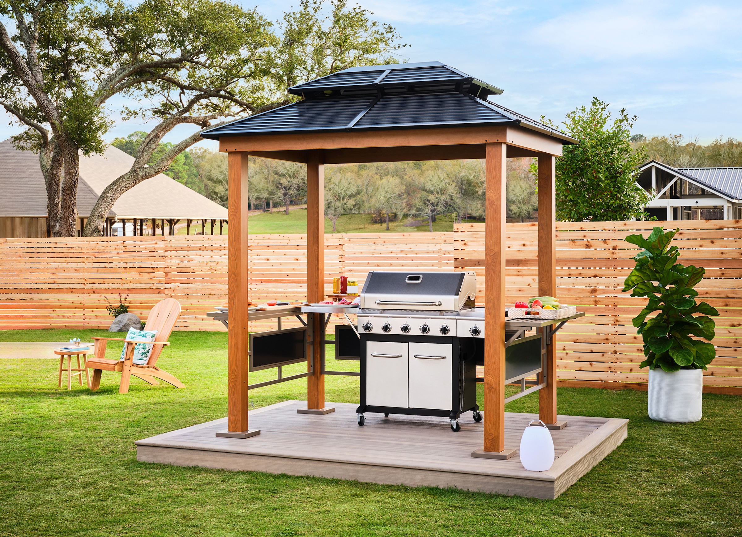 Sojag Grillpavillon »»Maui« Holzoptik« 158x2...