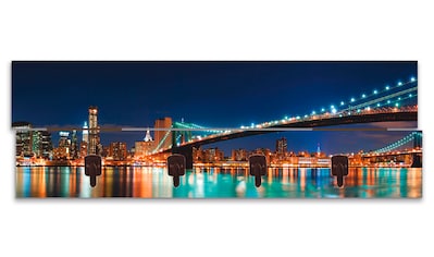 Artland Garderobenleiste »New York Skyline Brooklyn Bridge«, teilmontiert kaufen