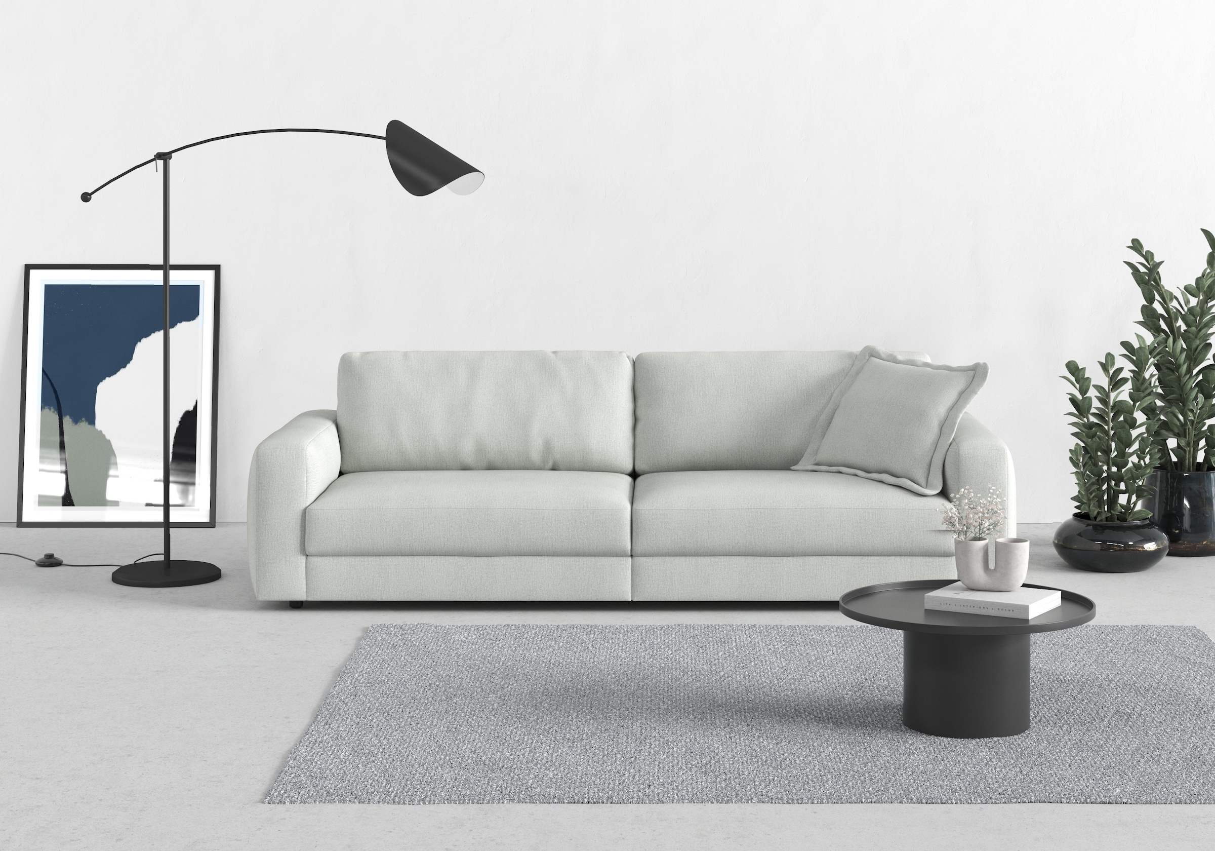 TRENDMANUFAKTUR Big-Sofa »Bourbon, Designsofa,«, mit extra hohem Sitzkomfort, in trendigem Cord Bezug erhältlich