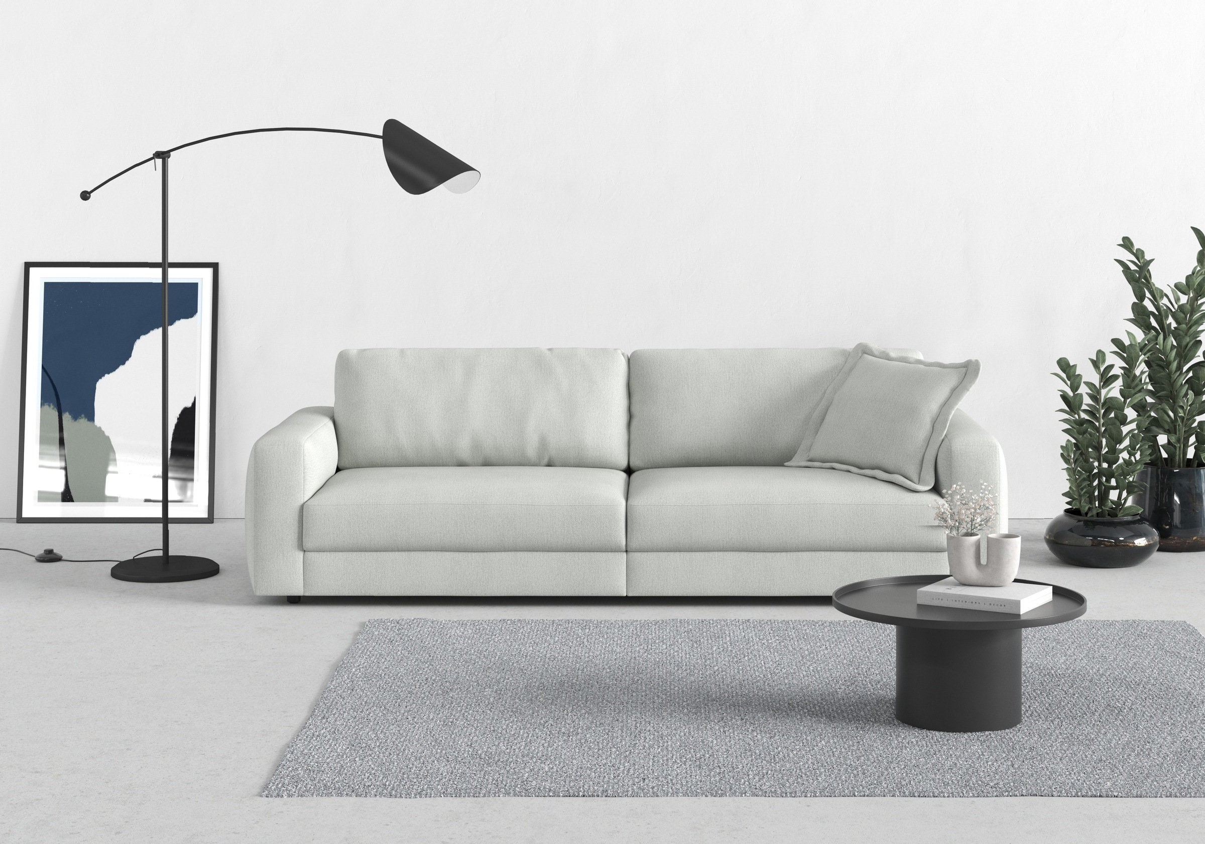 TRENDMANUFAKTUR Big-Sofa "Bourbon" extra tiefe Sitzfläche, wahlweise mit Si günstig online kaufen