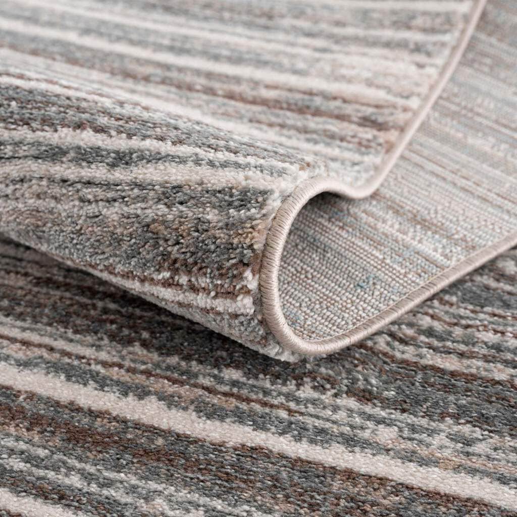 Weicher Teppich Streifen-Muster, BAUR Kurzflor, Flor rechteckig, Carpet City auf | »Moda«, Rechnung